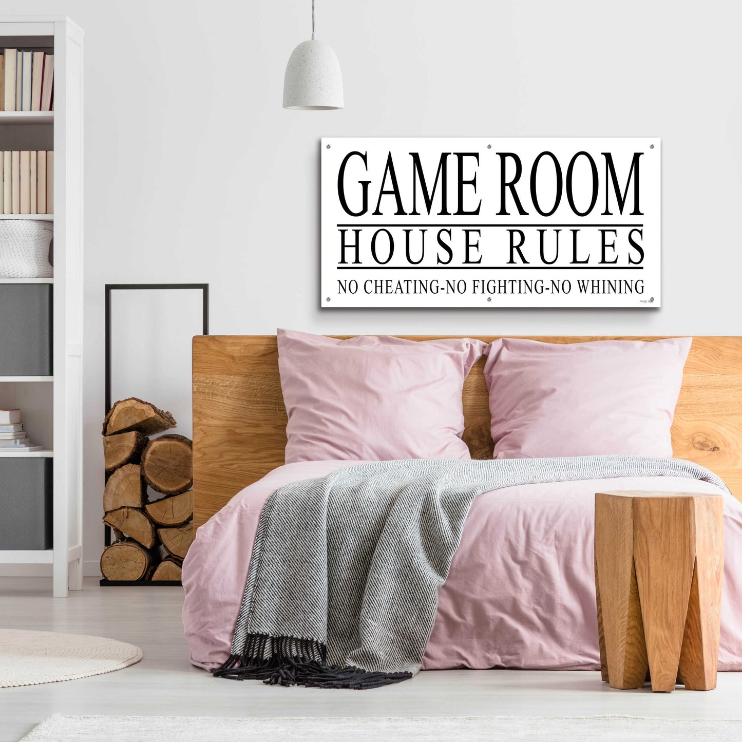 Epic Art 'Game Room House Rules I' by Cindy Jacobs, Acrylic Glass Wall Art,48x24