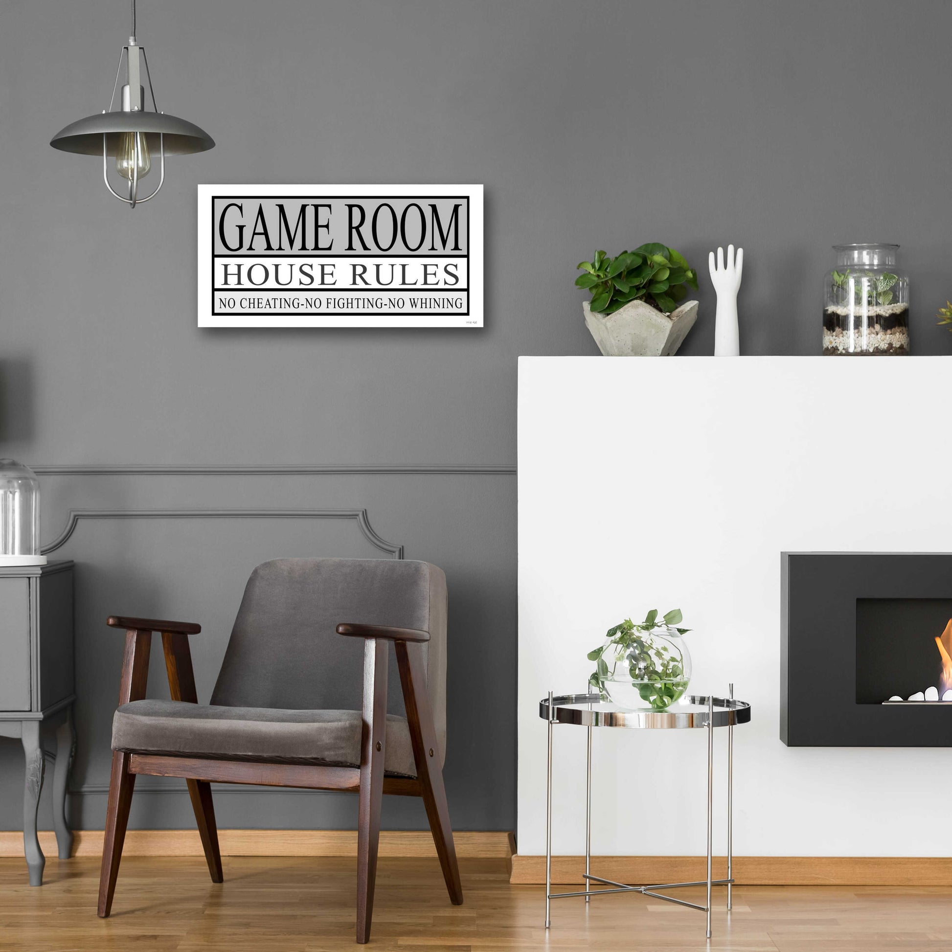 Epic Art 'Game Room House Rules II' by Cindy Jacobs, Acrylic Glass Wall Art,24x12