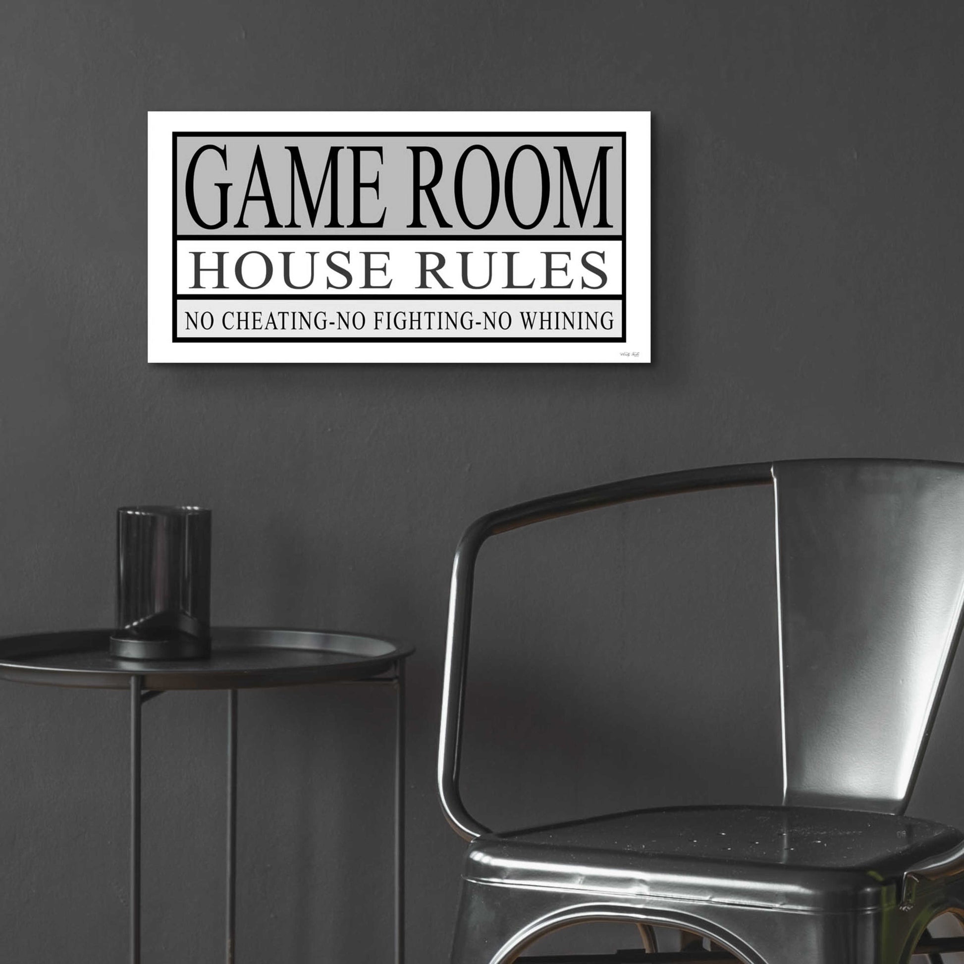 Epic Art 'Game Room House Rules II' by Cindy Jacobs, Acrylic Glass Wall Art,24x12