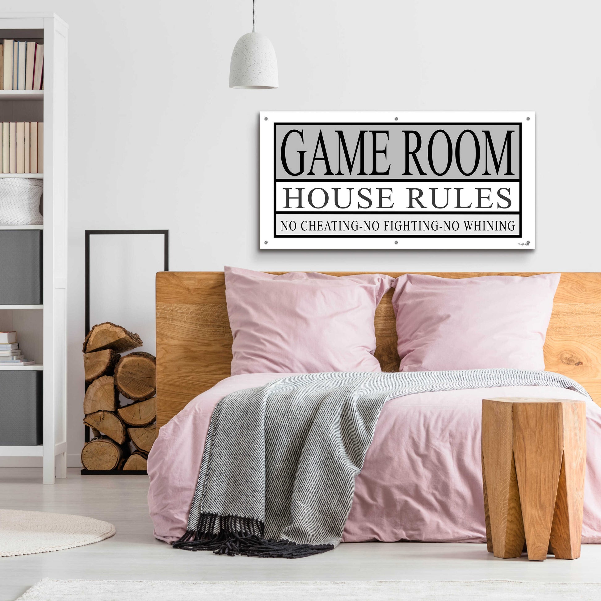 Epic Art 'Game Room House Rules II' by Cindy Jacobs, Acrylic Glass Wall Art,48x24