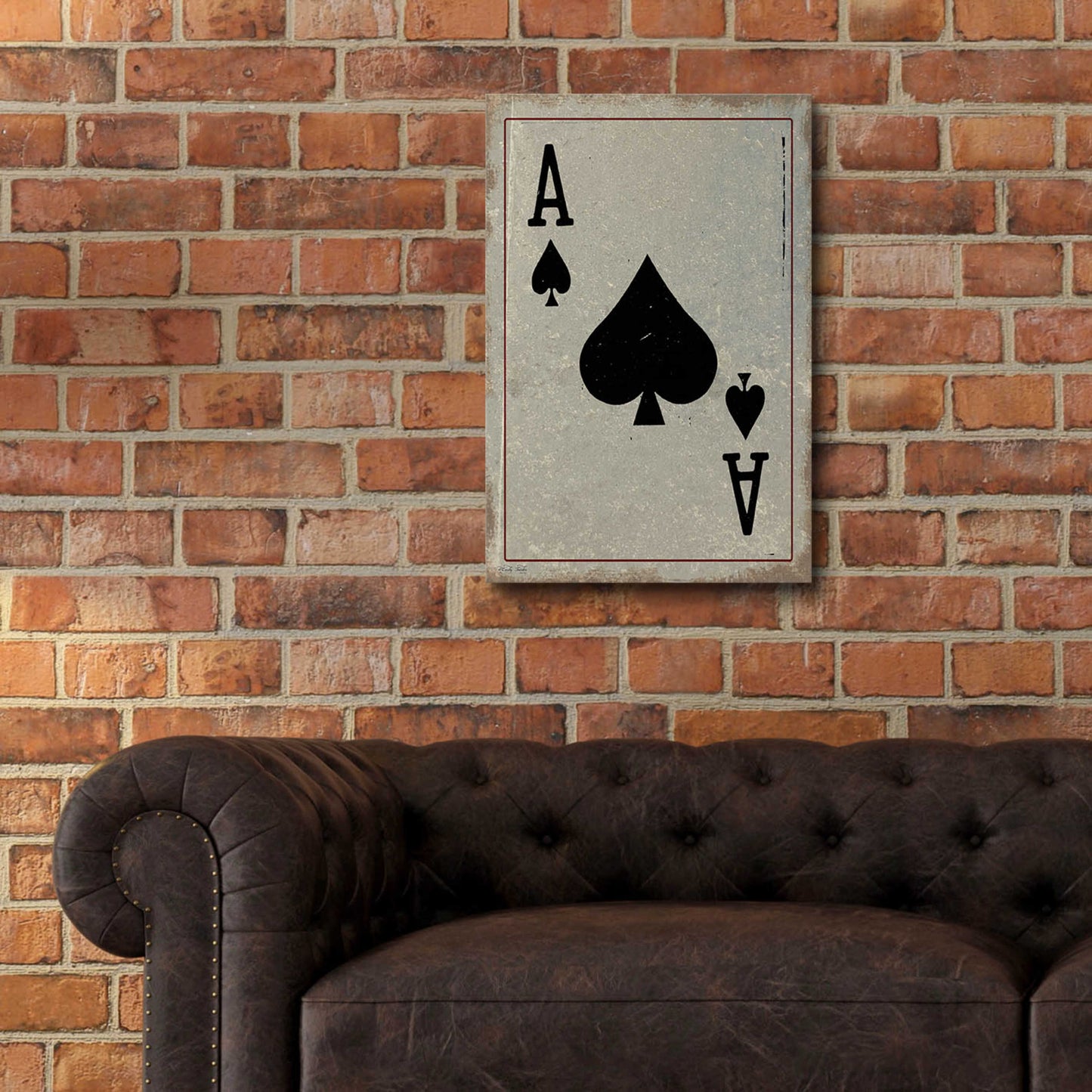 Epic Art 'Ace of Spades' by Cindy Jacobs, Acrylic Glass Wall Art,16x24