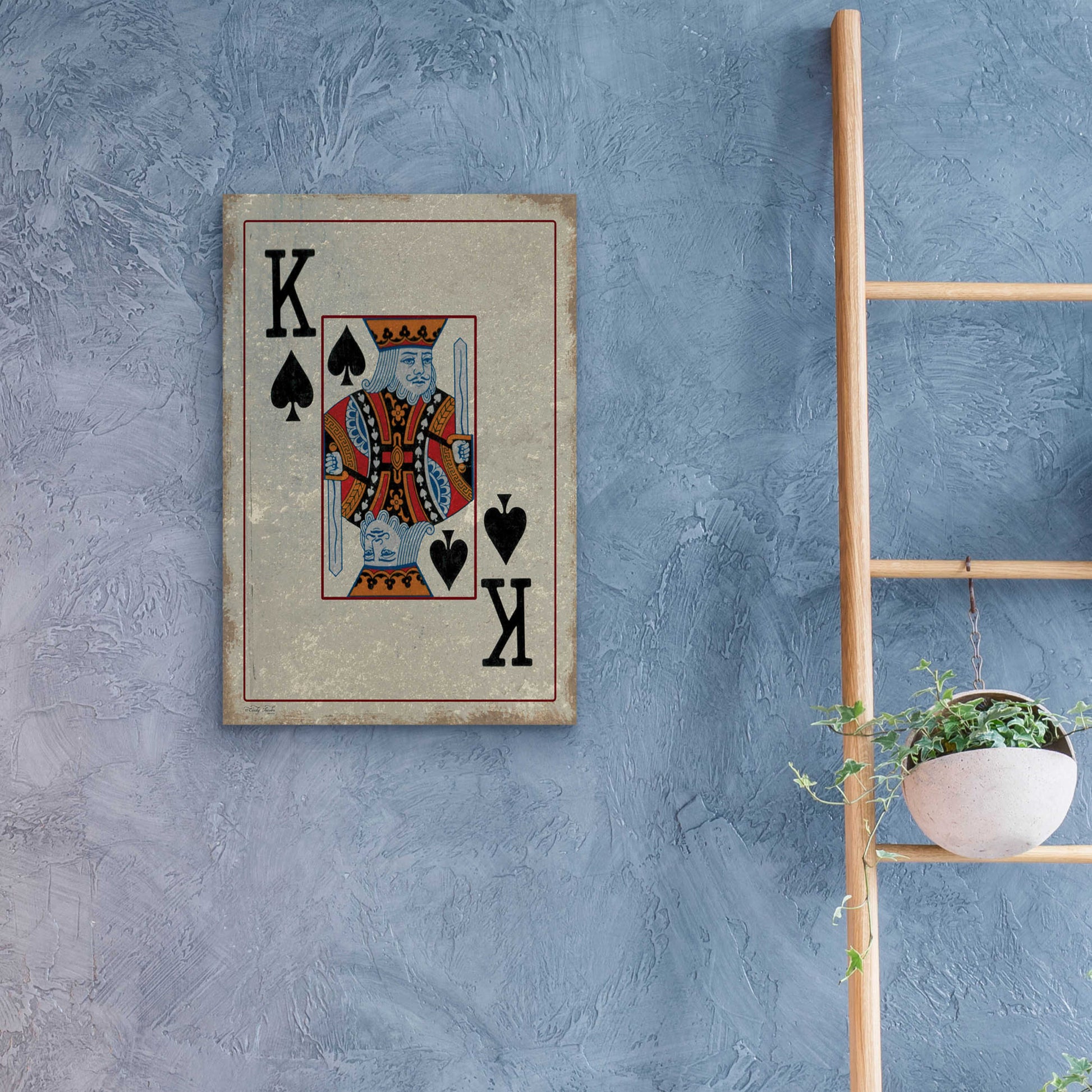 Epic Art 'King of Spades' by Cindy Jacobs, Acrylic Glass Wall Art,16x24