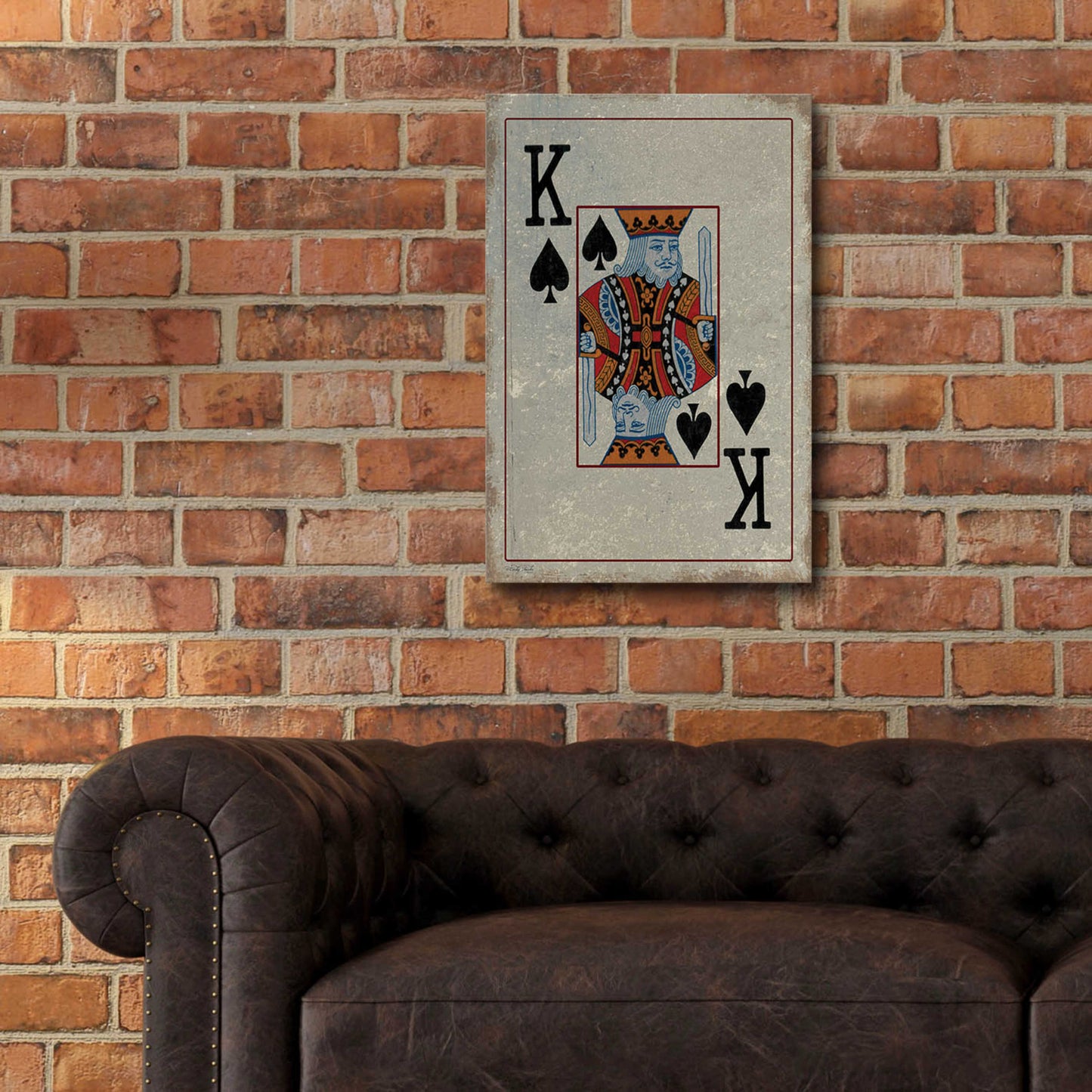 Epic Art 'King of Spades' by Cindy Jacobs, Acrylic Glass Wall Art,16x24