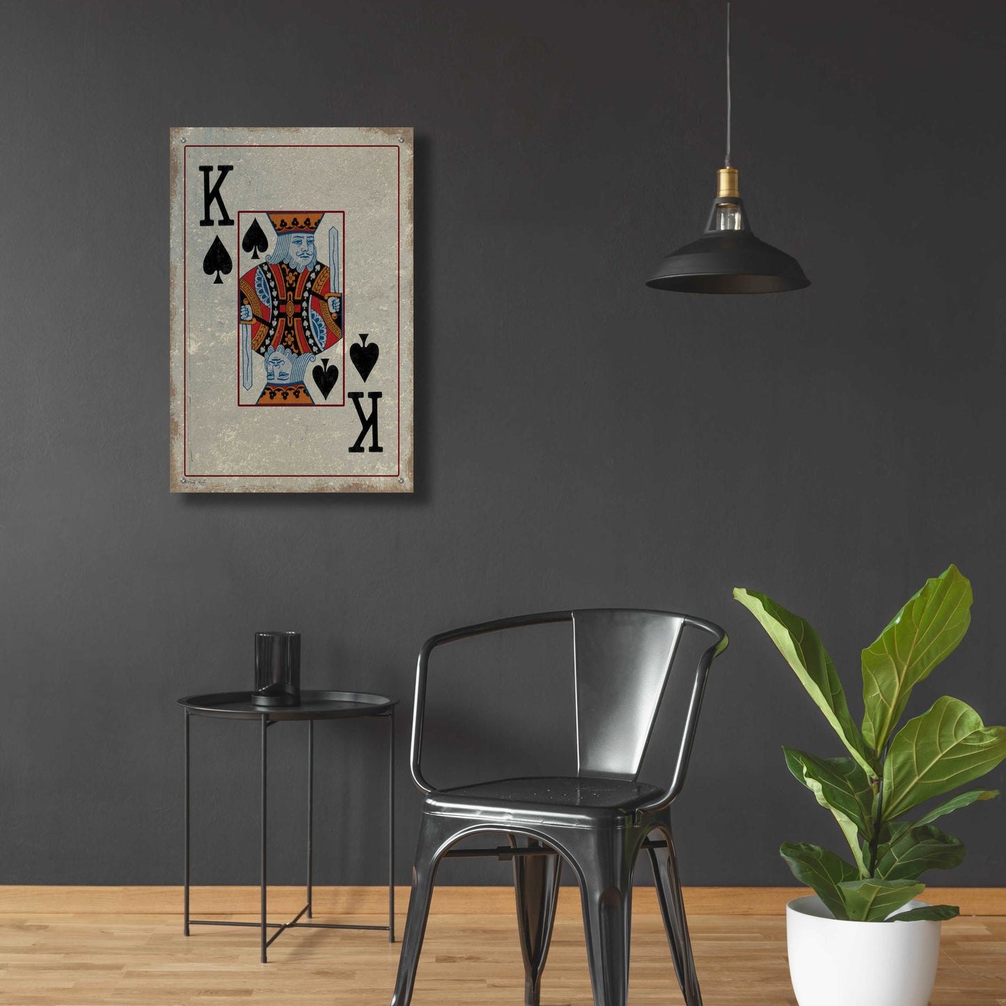 Epic Art 'King of Spades' by Cindy Jacobs, Acrylic Glass Wall Art,24x36