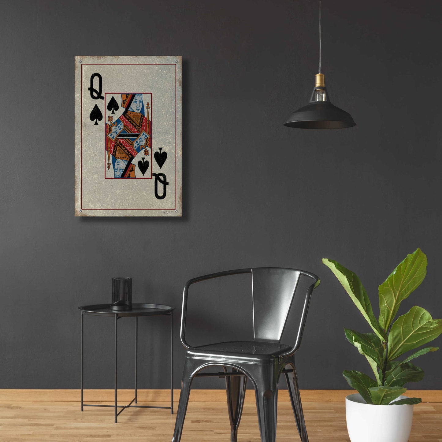 Epic Art 'Queen of Spades' by Cindy Jacobs, Acrylic Glass Wall Art,24x36