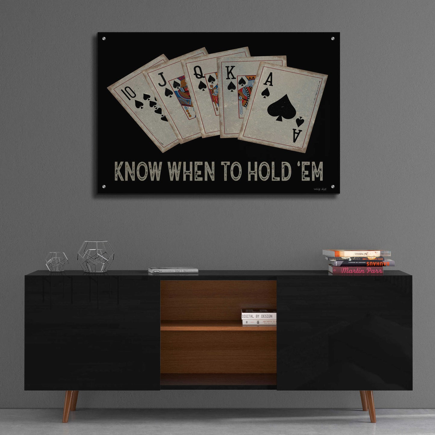 Epic Art 'Know When to Hold 'em' by Cindy Jacobs, Acrylic Glass Wall Art,36x24