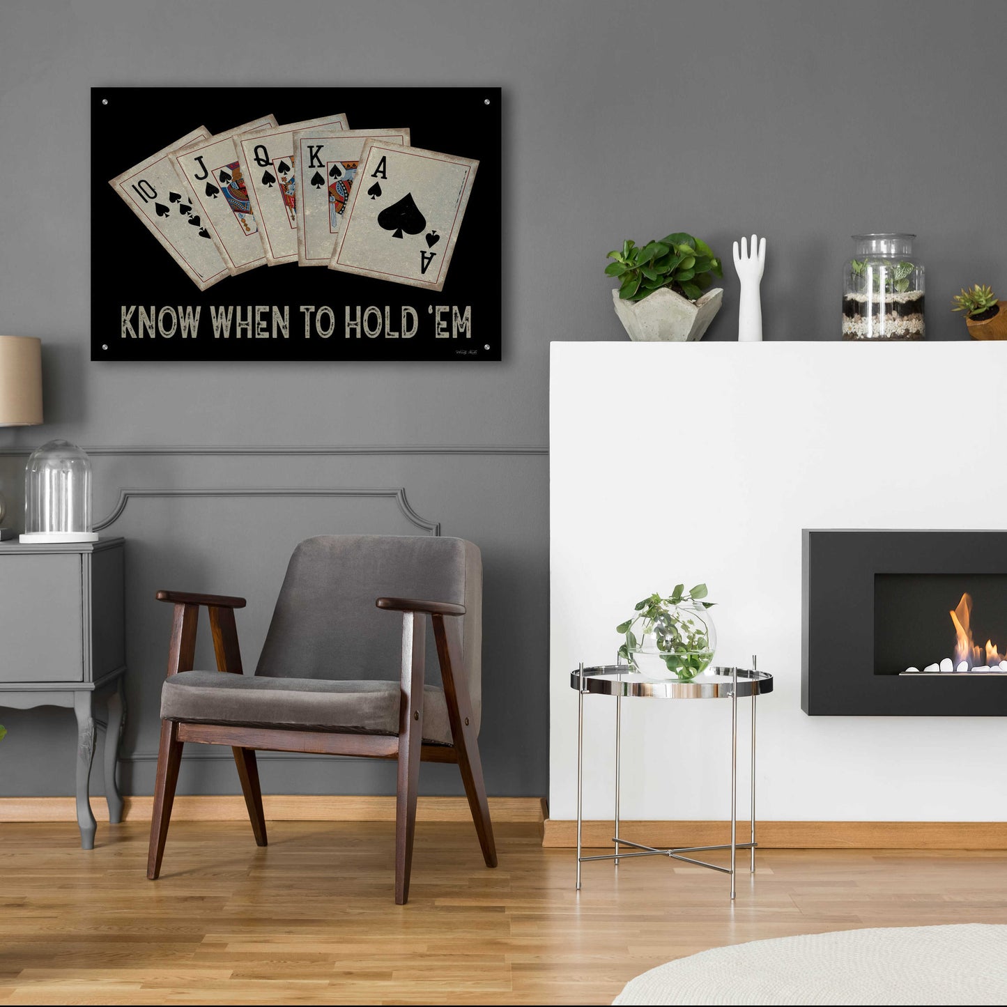 Epic Art 'Know When to Hold 'em' by Cindy Jacobs, Acrylic Glass Wall Art,36x24