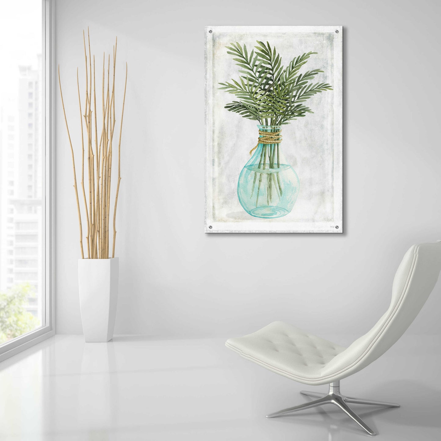 Epic Art 'Perfect Palms I' by Cindy Jacobs, Acrylic Glass Wall Art,24x36