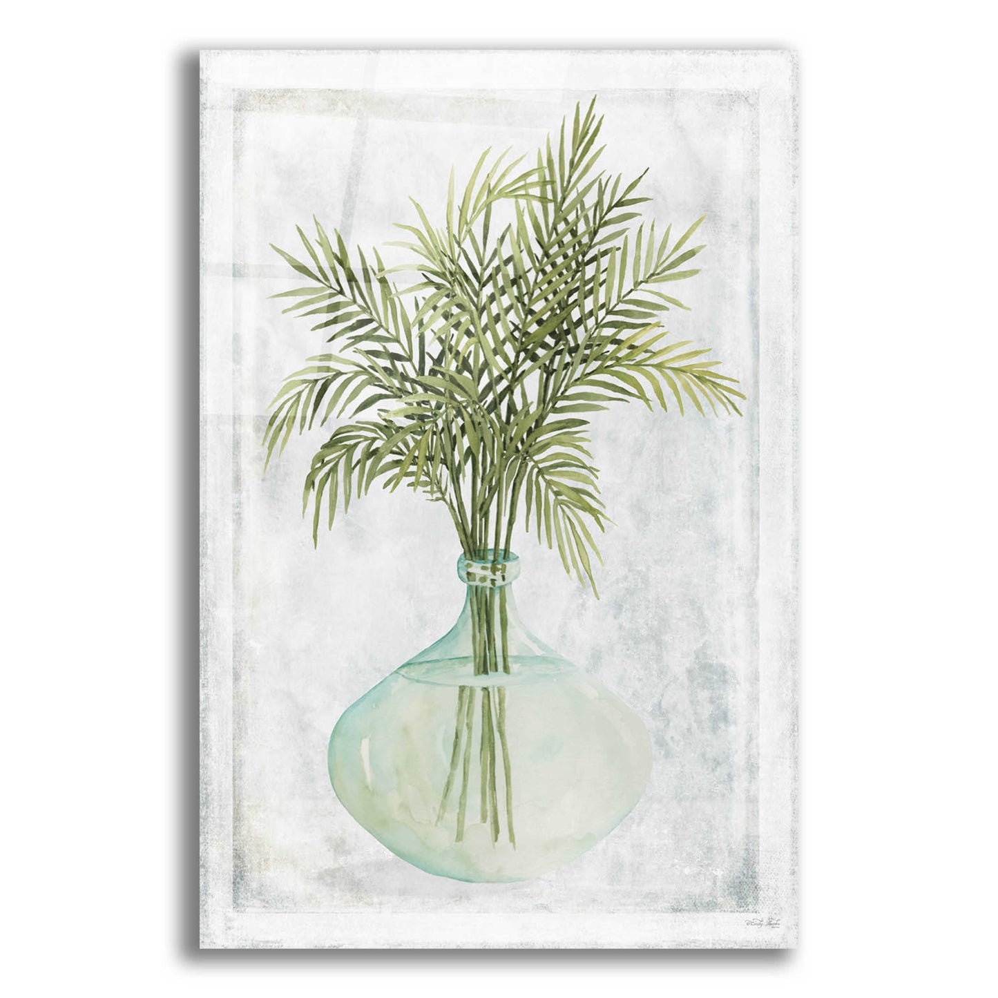 Epic Art 'Perfect Palms IV' by Cindy Jacobs, Acrylic Glass Wall Art,12x16