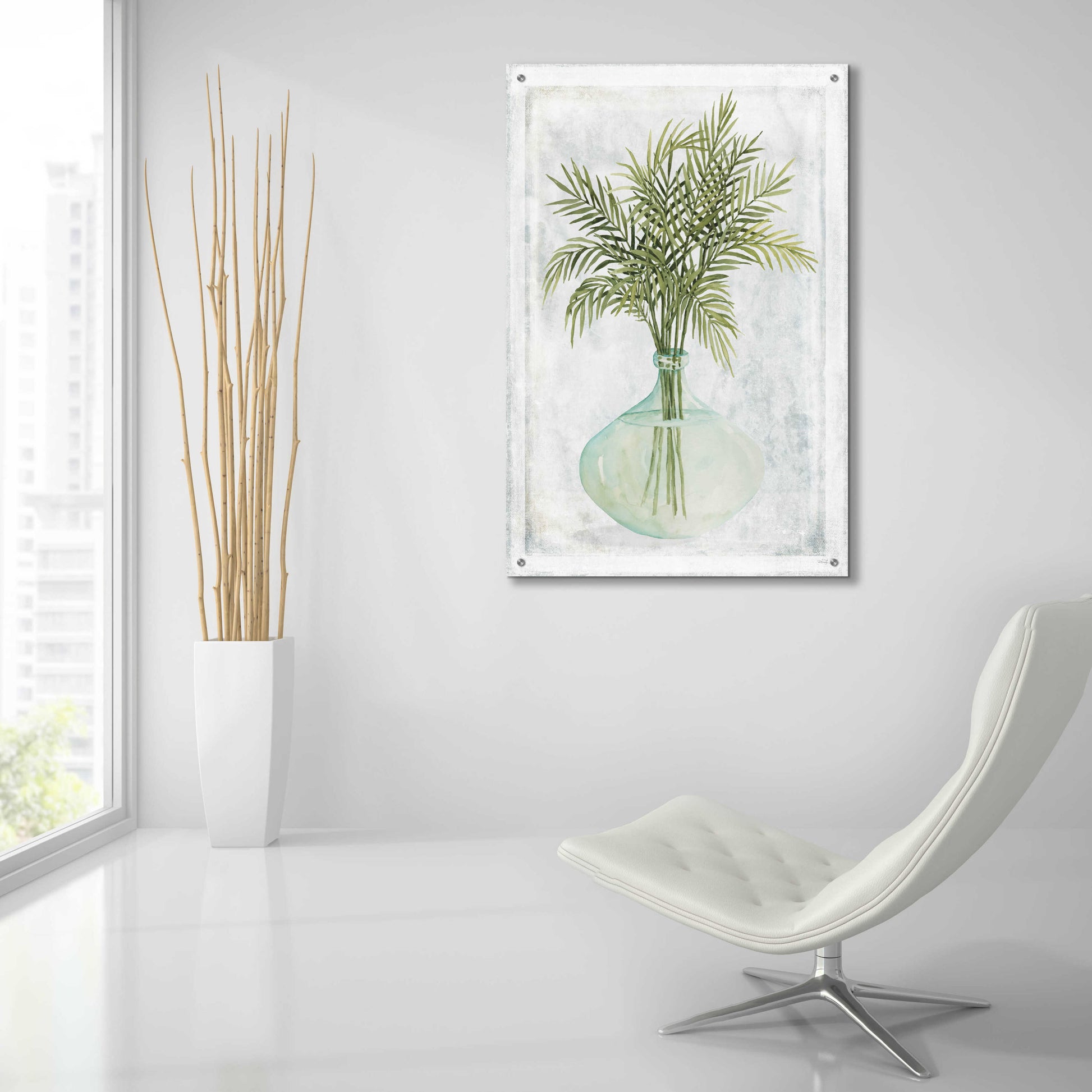 Epic Art 'Perfect Palms IV' by Cindy Jacobs, Acrylic Glass Wall Art,24x36