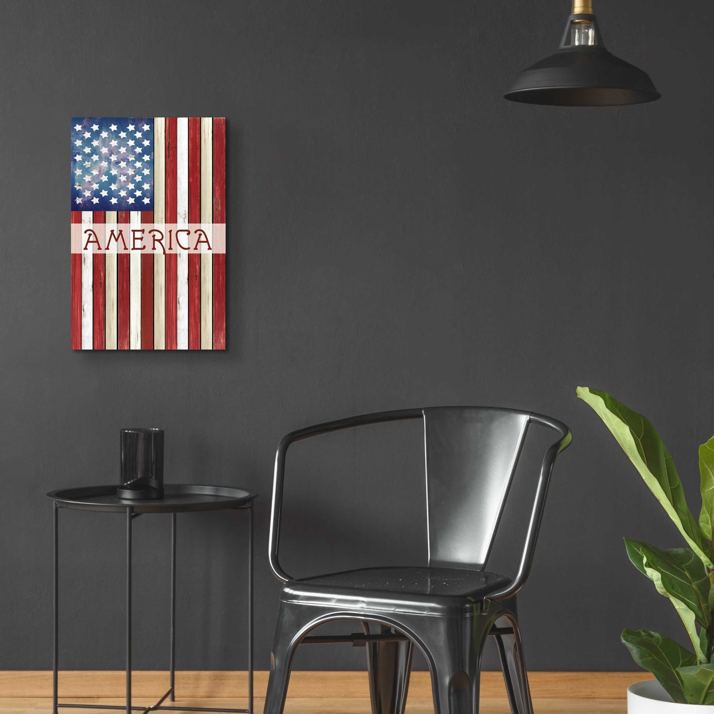 Epic Art 'American Flag' by Cindy Jacobs, Acrylic Glass Wall Art,16x24