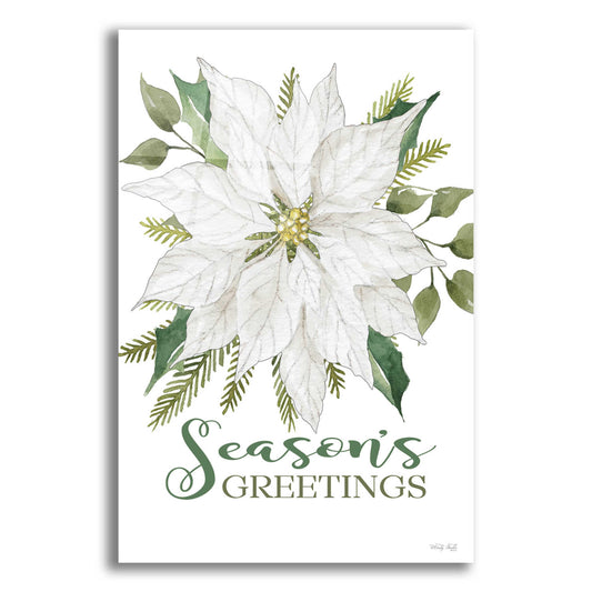 Epic Art 'Season's Greetings Poinsettia' by Cindy Jacobs, Acrylic Glass Wall Art