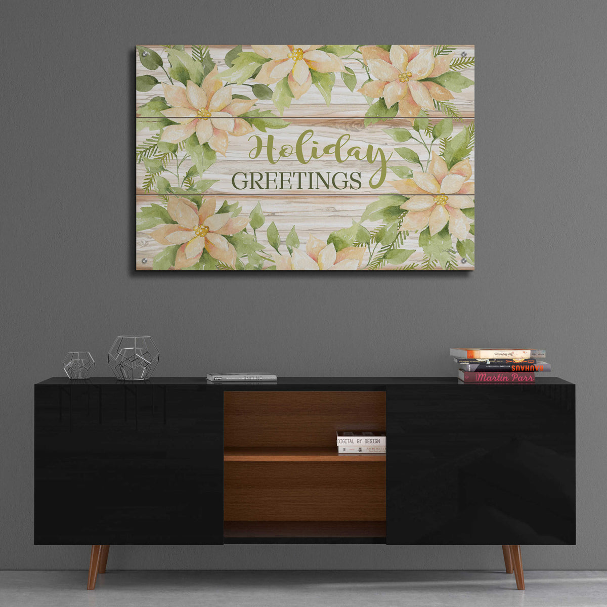 Epic Art 'Holiday Greetings' by Cindy Jacobs, Acrylic Glass Wall Art,36x24