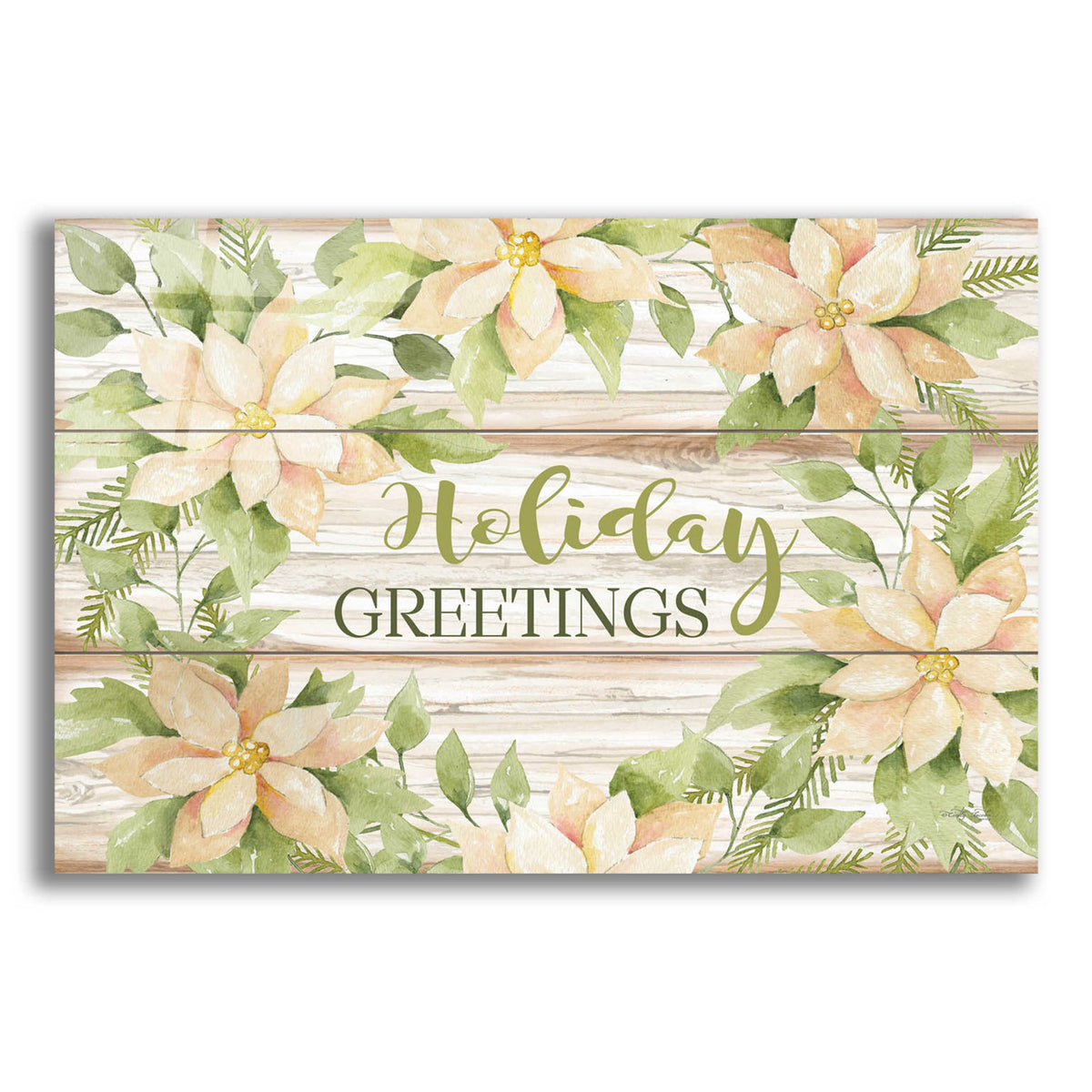 Epic Art 'Holiday Greetings' by Cindy Jacobs, Acrylic Glass Wall Art