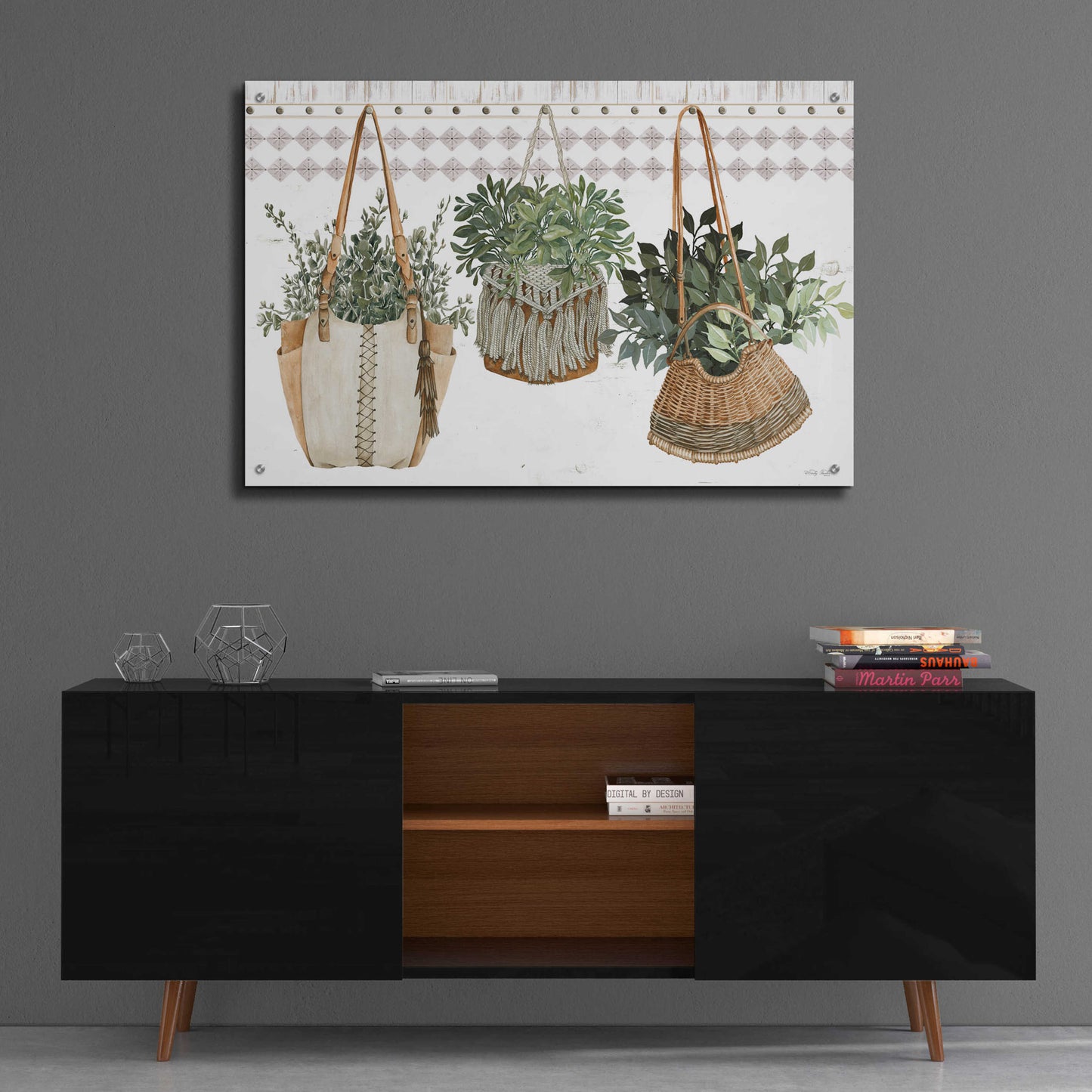 Epic Art 'Plant Purses' by Cindy Jacobs, Acrylic Glass Wall Art,36x24