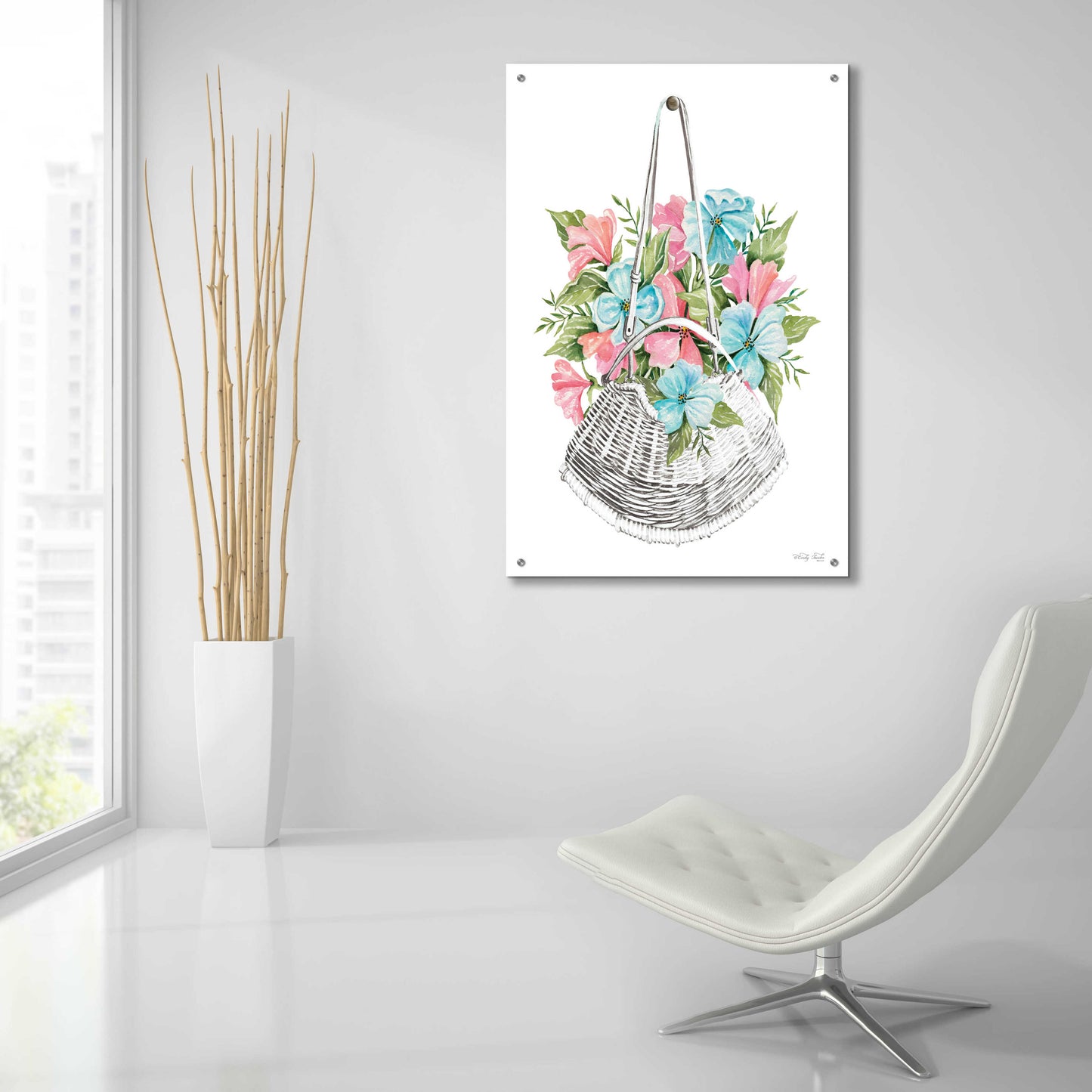 Epic Art 'Floral Pop III' by Cindy Jacobs, Acrylic Glass Wall Art,24x36