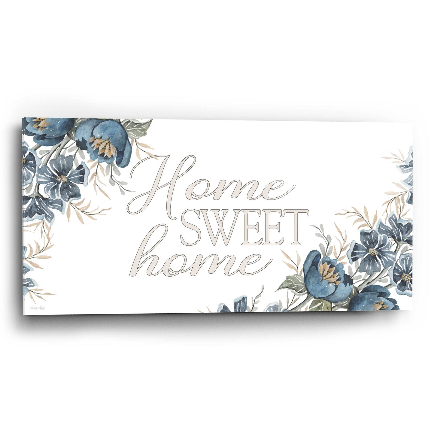 Epic Art 'Home Sweet Home 2' by Cindy Jacobs, Acrylic Glass Wall Art,24x12