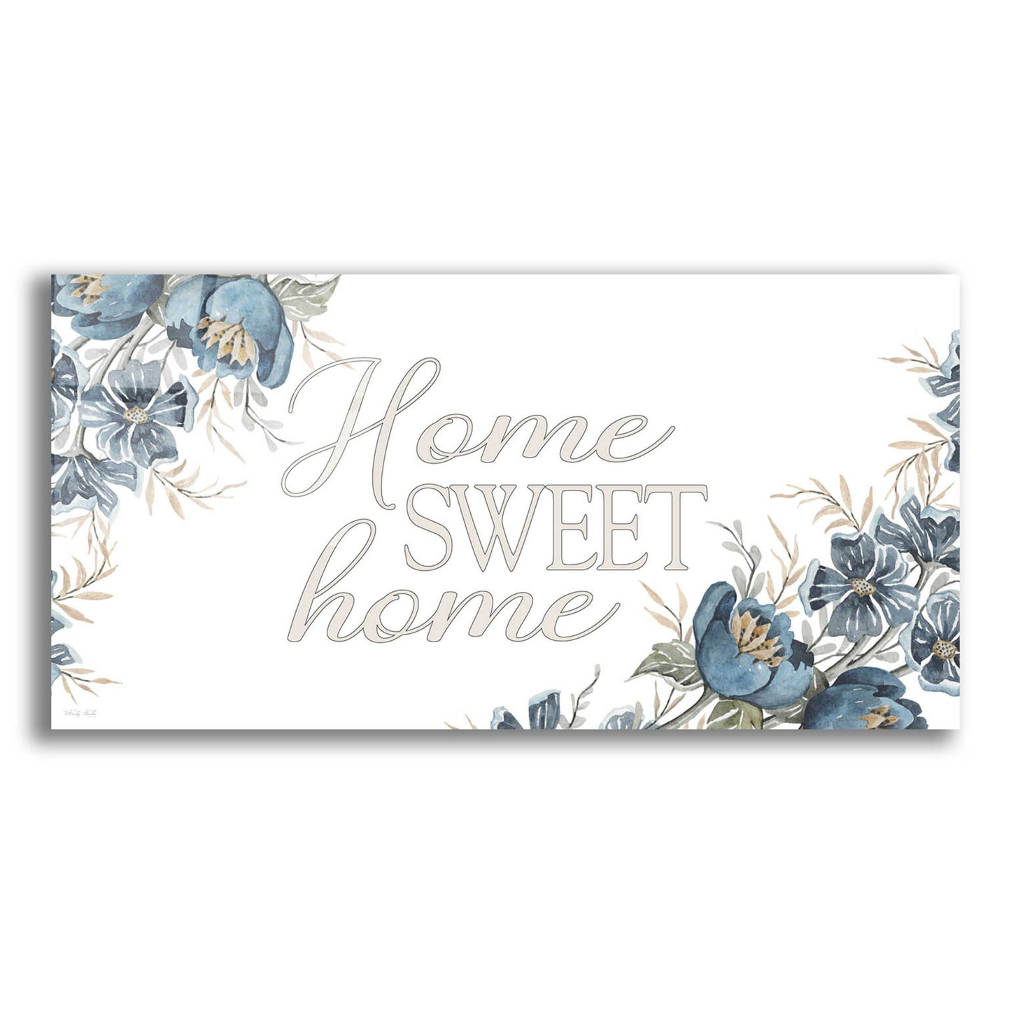 Epic Art 'Home Sweet Home 2' by Cindy Jacobs, Acrylic Glass Wall Art,24x12