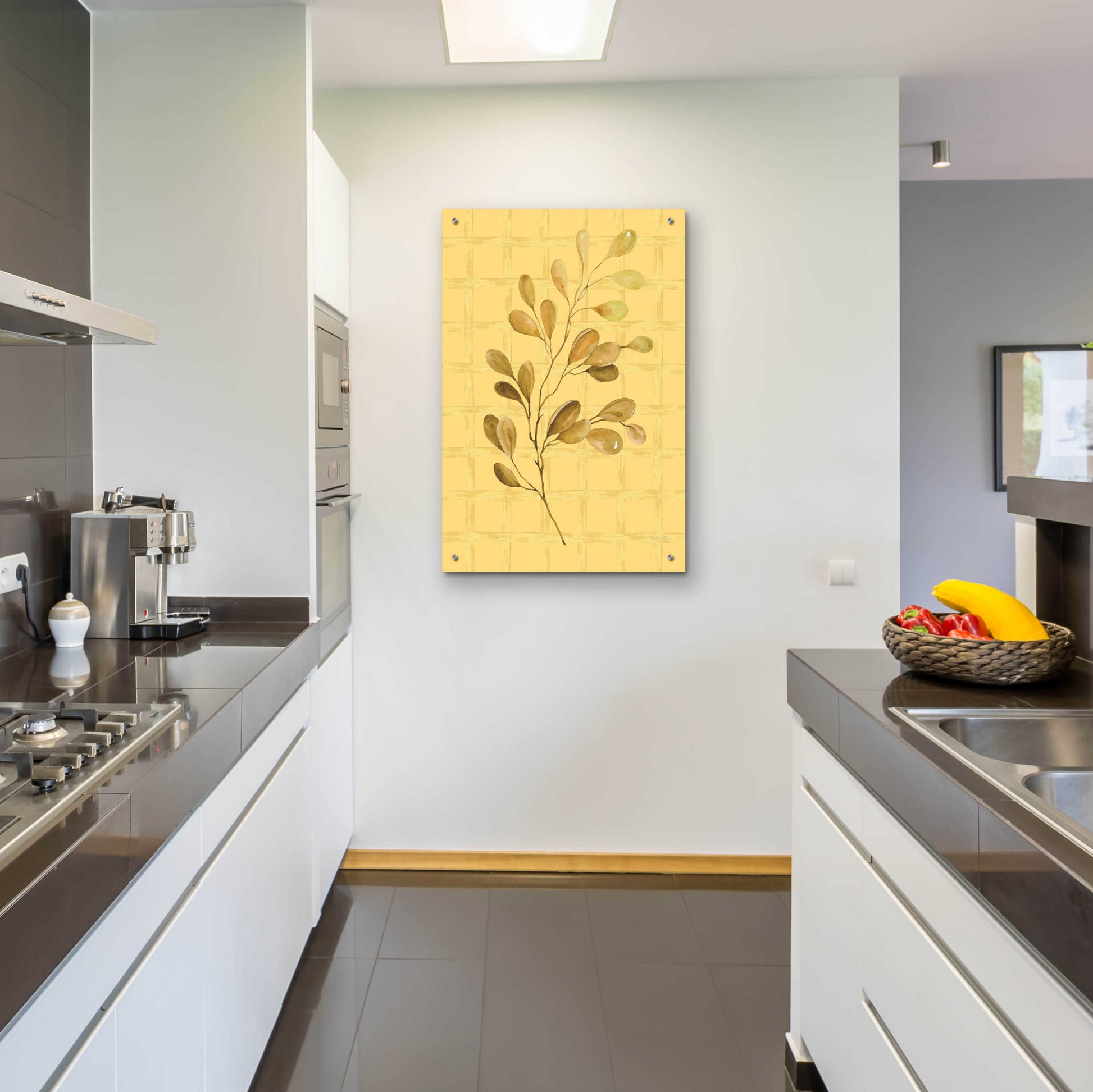 Epic Art 'Golden Dogwood' by Cindy Jacobs, Acrylic Glass Wall Art,24x36