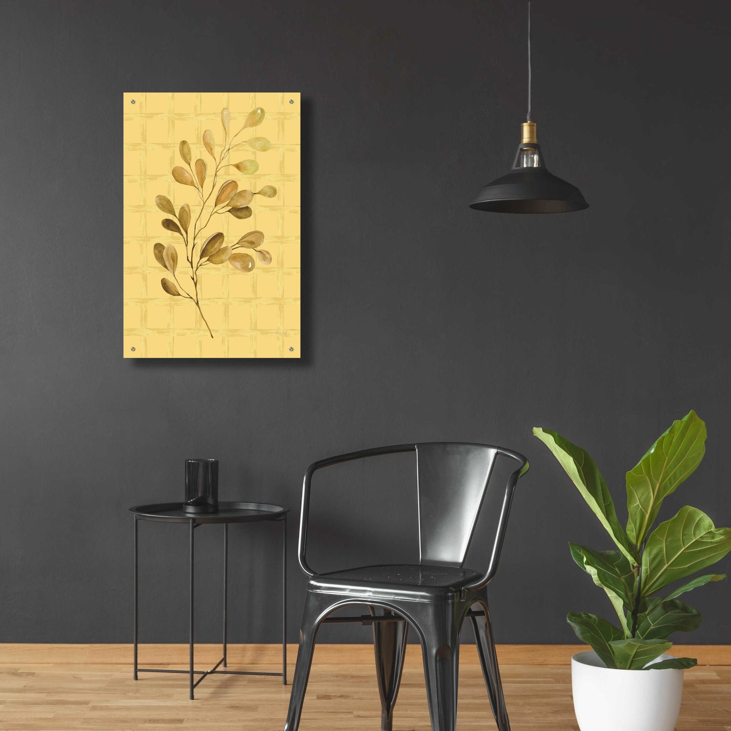 Epic Art 'Golden Dogwood' by Cindy Jacobs, Acrylic Glass Wall Art,24x36