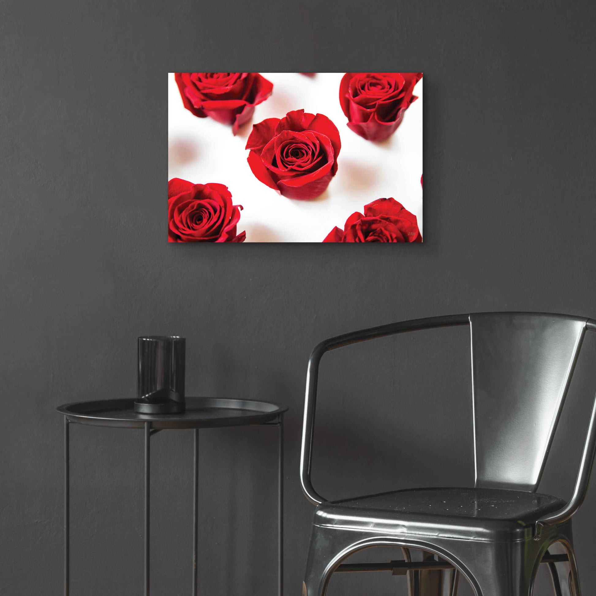 Epic Art 'Red Roses I' by Donnie Quillen, Acrylic Glass Wall Art,24x16