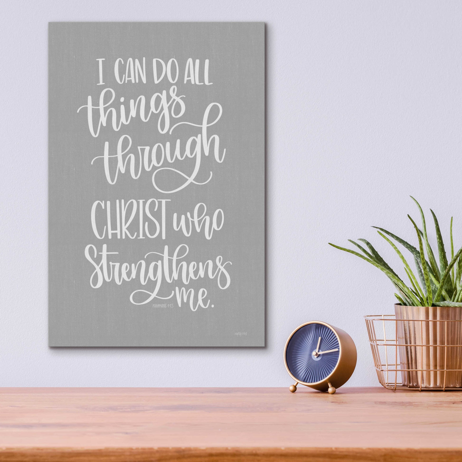 Epic Art 'I Can Do All Things' by Imperfect Dust, Acrylic Glass Wall Art,12x16