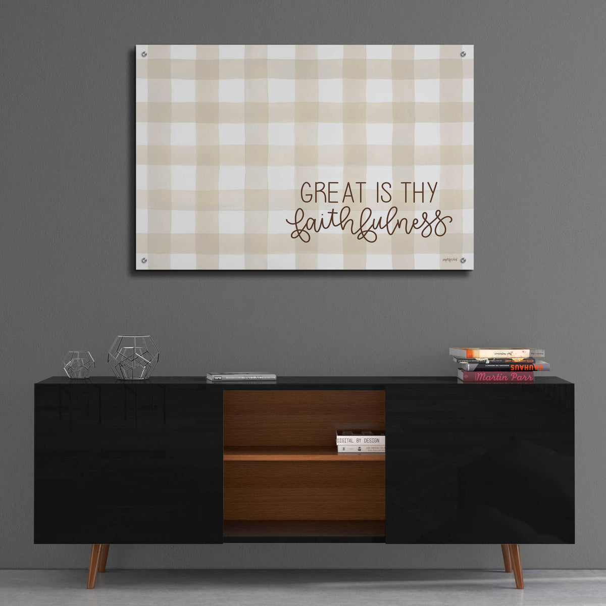 Epic Art 'Great is Thy Faithfulness 2' by Imperfect Dust, Acrylic Glass Wall Art,36x24