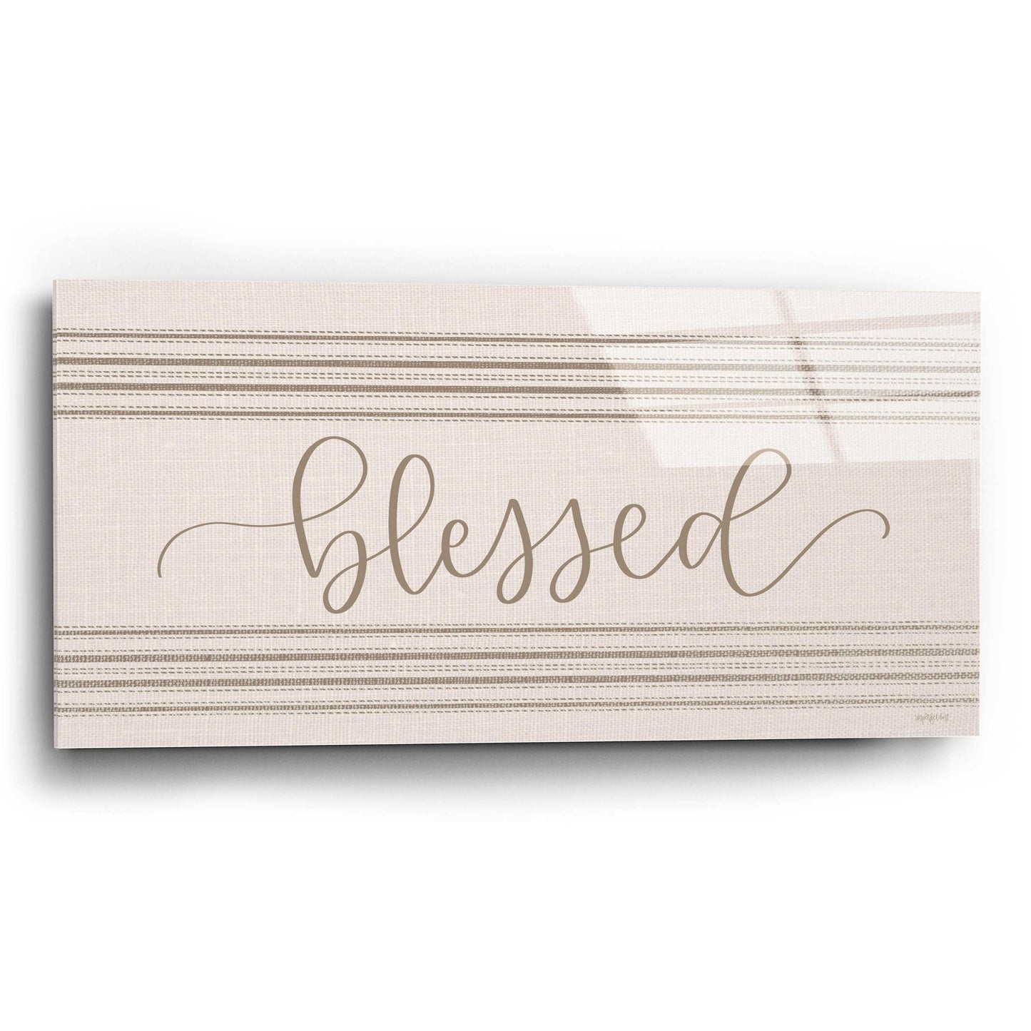 Epic Art 'Blessed 3' by Imperfect Dust, Acrylic Glass Wall Art,24x12