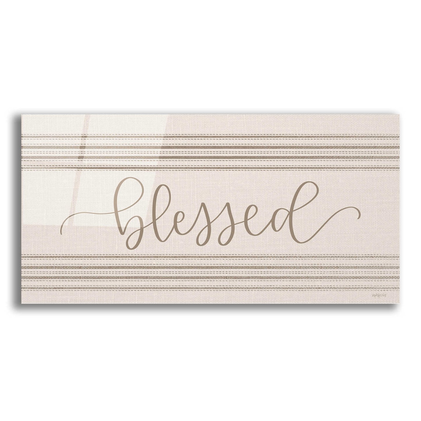 Epic Art 'Blessed 3' by Imperfect Dust, Acrylic Glass Wall Art,24x12