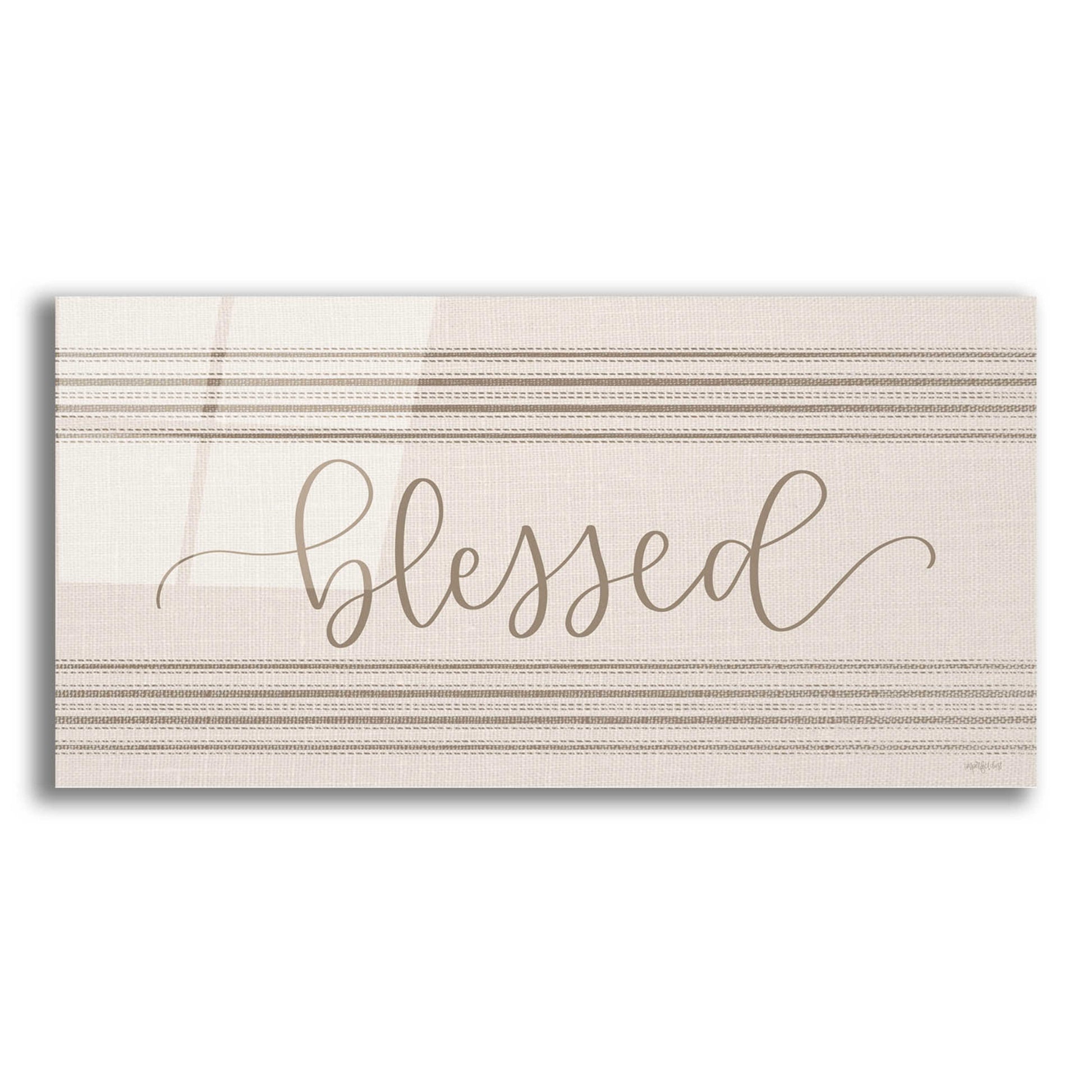 Epic Art 'Blessed 3' by Imperfect Dust, Acrylic Glass Wall Art,24x12