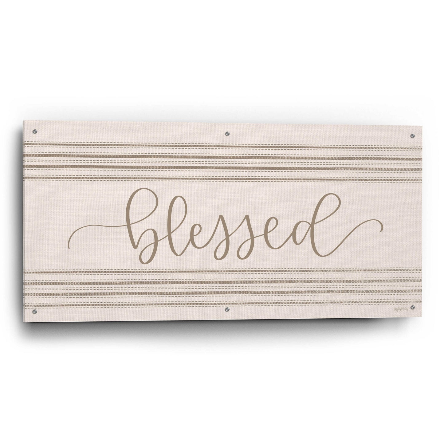 Epic Art 'Blessed 3' by Imperfect Dust, Acrylic Glass Wall Art,48x24