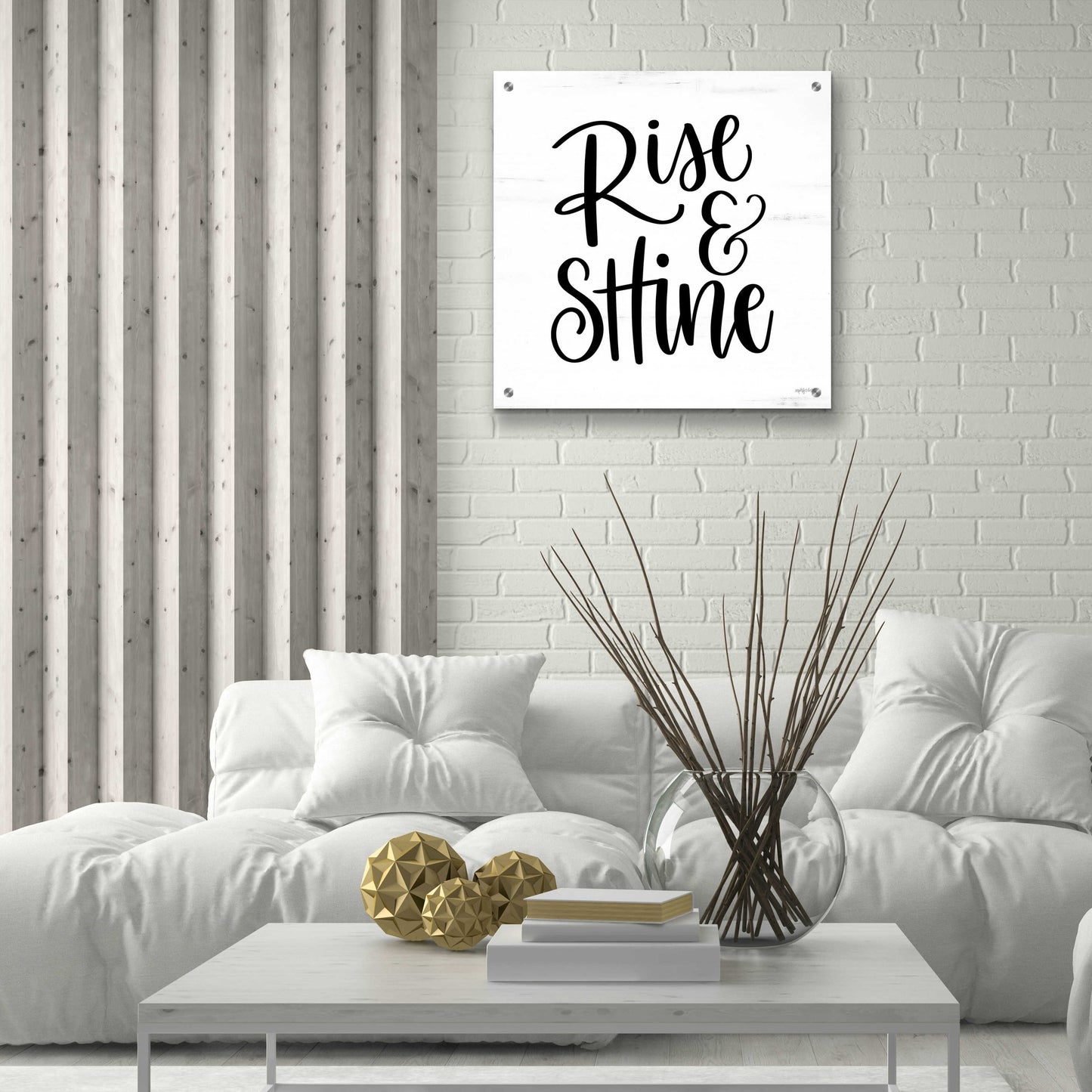 Epic Art 'Rise & Shine     ' by Imperfect Dust, Acrylic Glass Wall Art,24x24