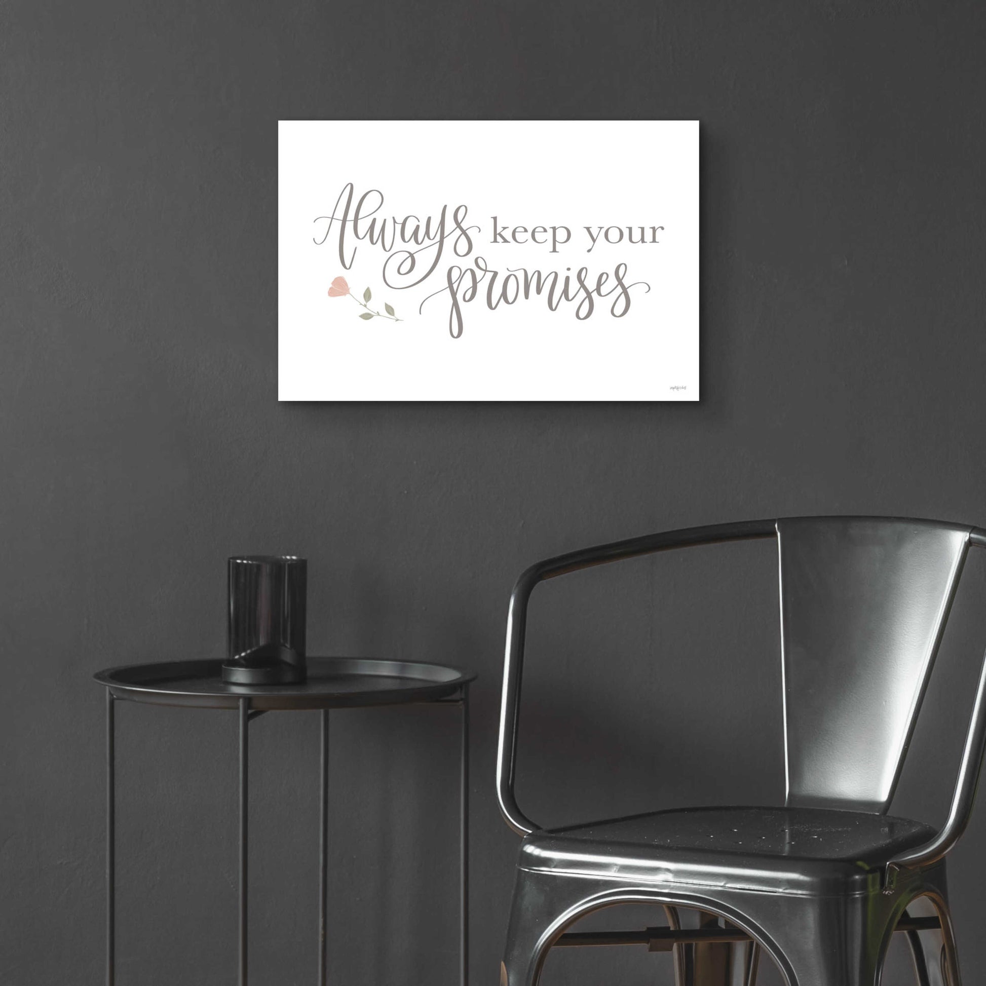 Epic Art 'Always Keep Your Promises   ' by Imperfect Dust, Acrylic Glass Wall Art,24x16