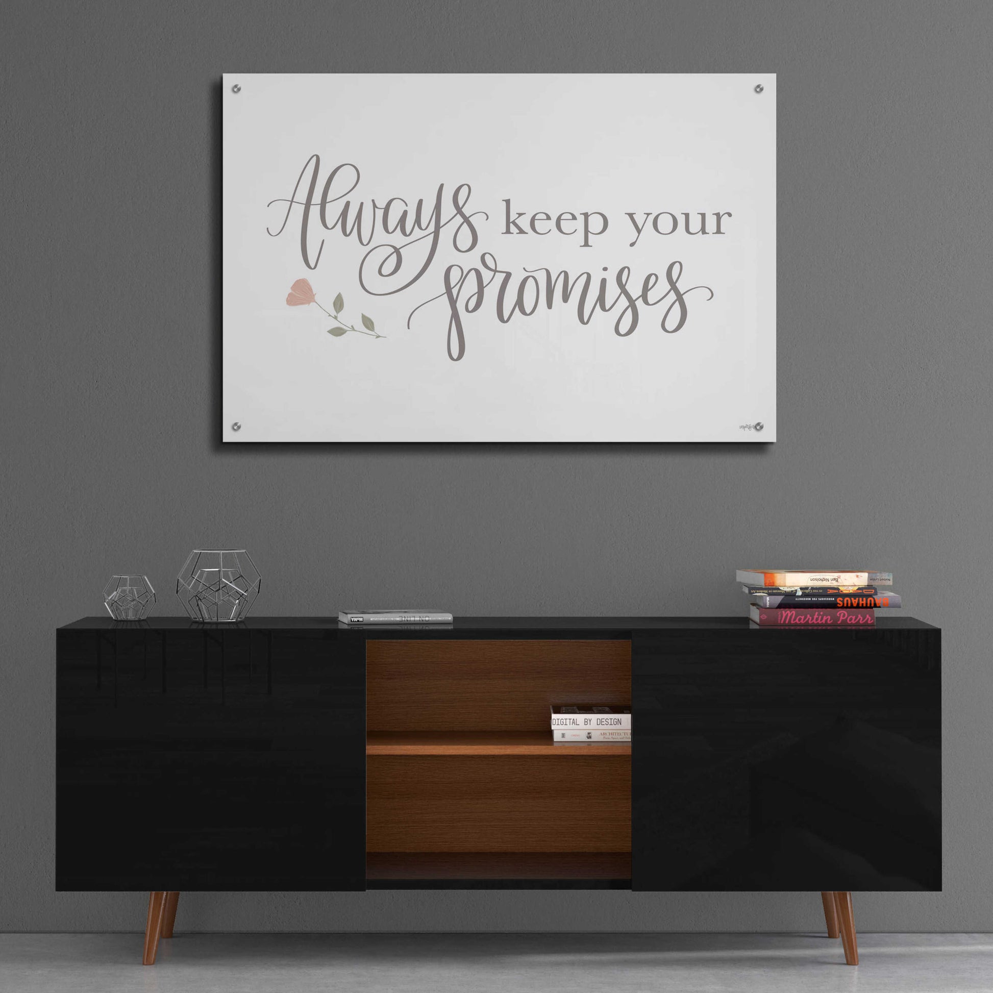 Epic Art 'Always Keep Your Promises   ' by Imperfect Dust, Acrylic Glass Wall Art,36x24