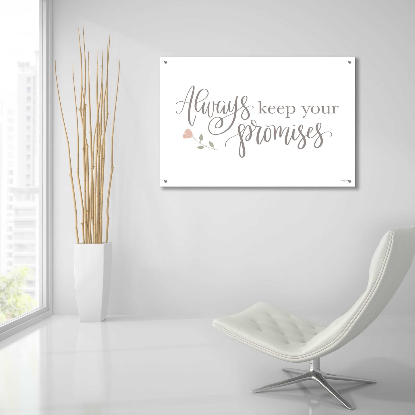 Epic Art 'Always Keep Your Promises   ' by Imperfect Dust, Acrylic Glass Wall Art,36x24