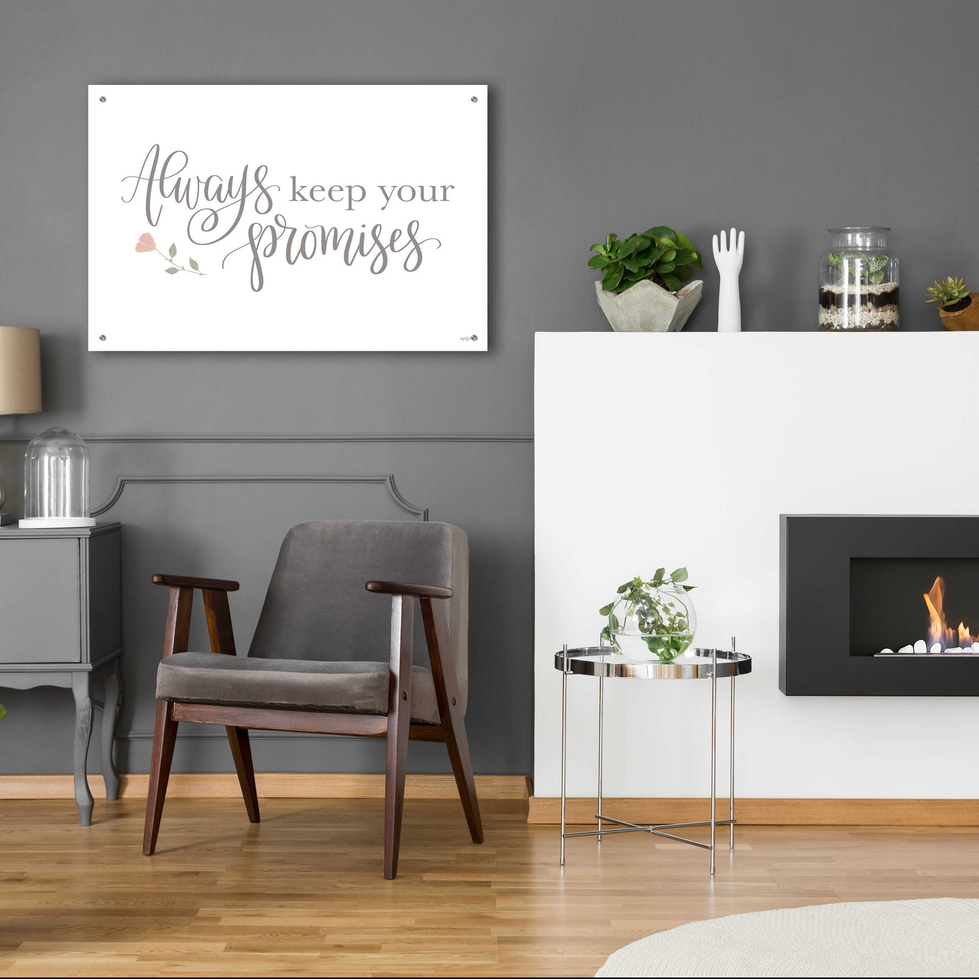 Epic Art 'Always Keep Your Promises   ' by Imperfect Dust, Acrylic Glass Wall Art,36x24