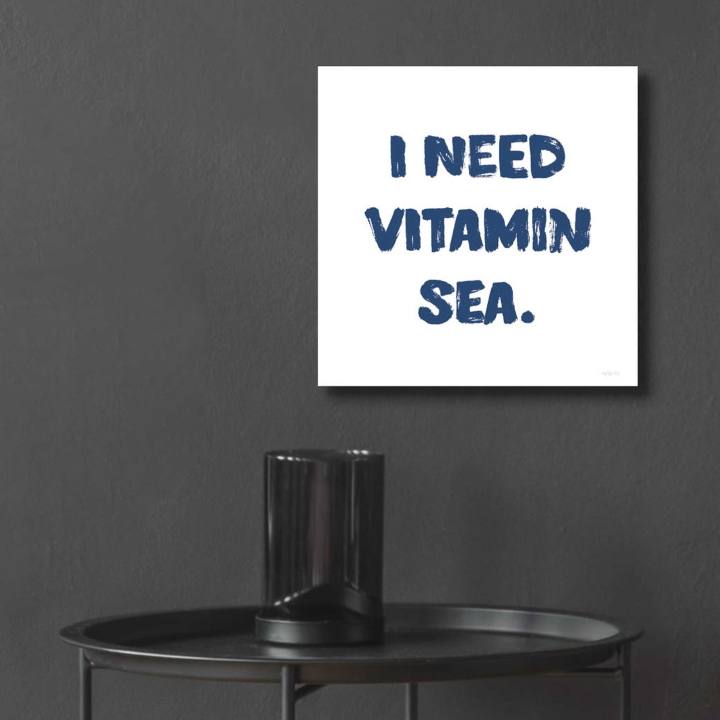 Epic Art 'I Need Vitamin Sea' by Imperfect Dust, Acrylic Glass Wall Art,12x12