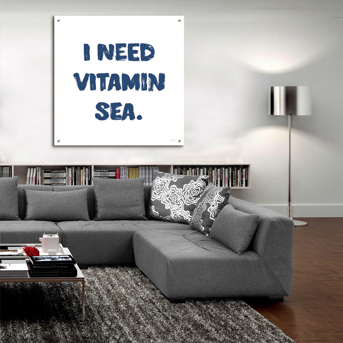 Epic Art 'I Need Vitamin Sea' by Imperfect Dust, Acrylic Glass Wall Art,36x36