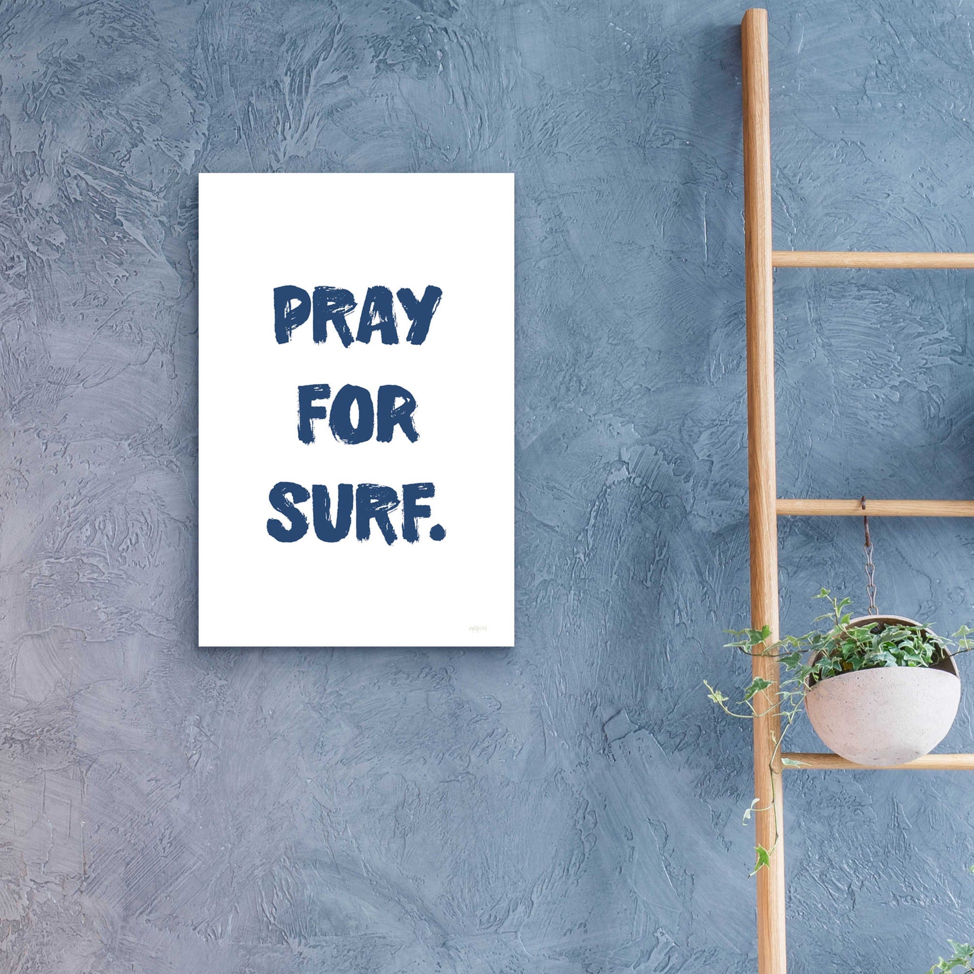 Epic Art 'Pray For Surf' by Imperfect Dust, Acrylic Glass Wall Art,16x24