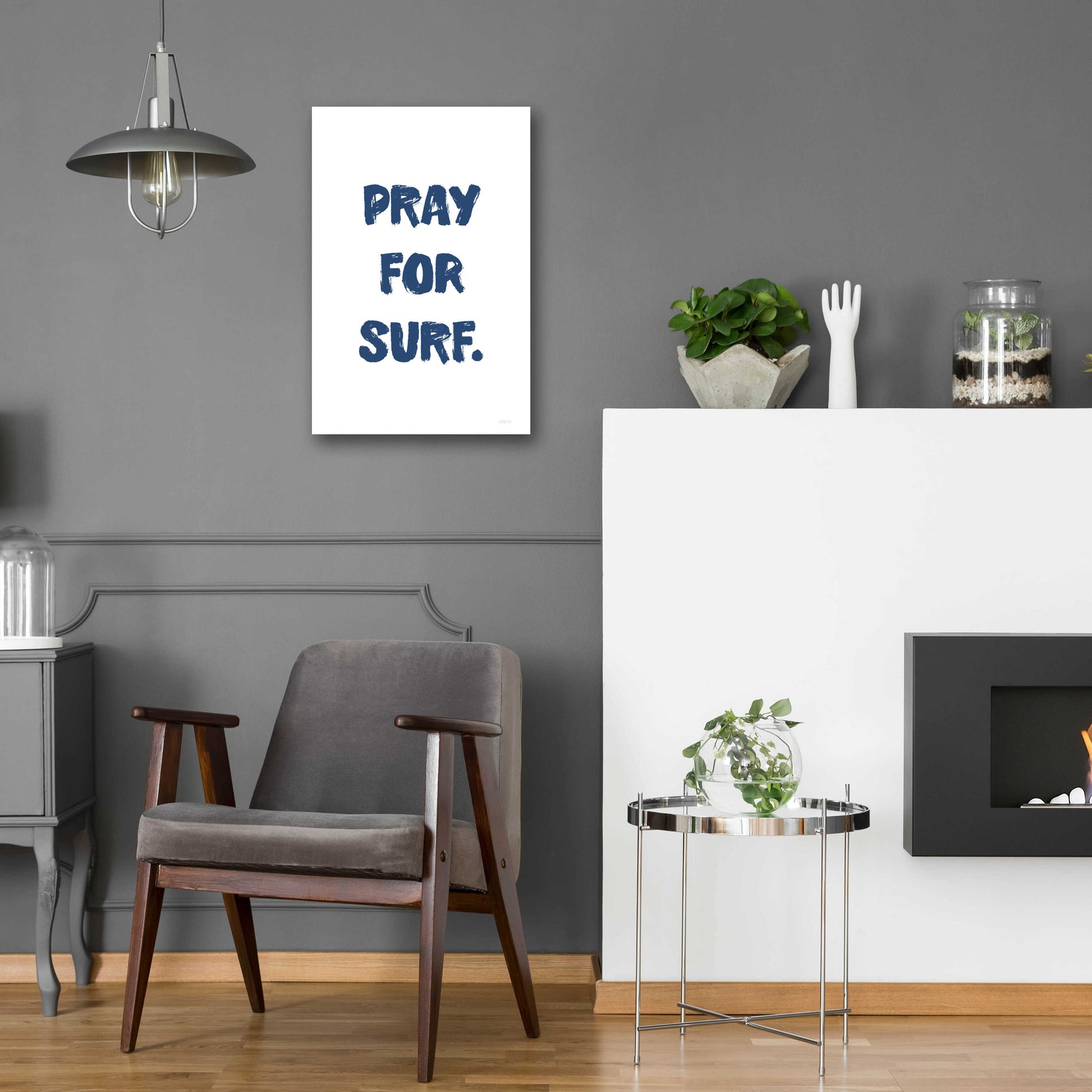 Epic Art 'Pray For Surf' by Imperfect Dust, Acrylic Glass Wall Art,16x24