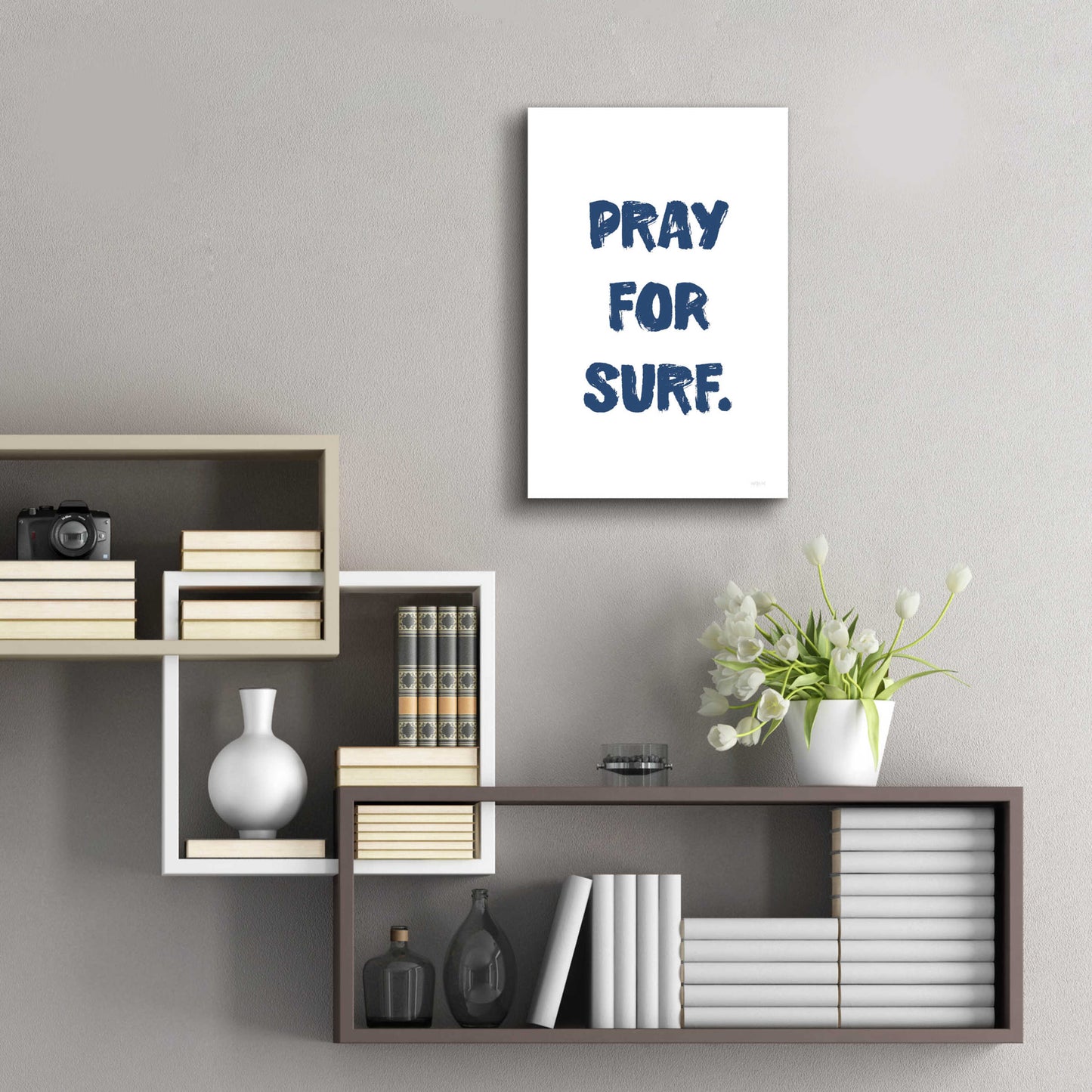 Epic Art 'Pray For Surf' by Imperfect Dust, Acrylic Glass Wall Art,16x24