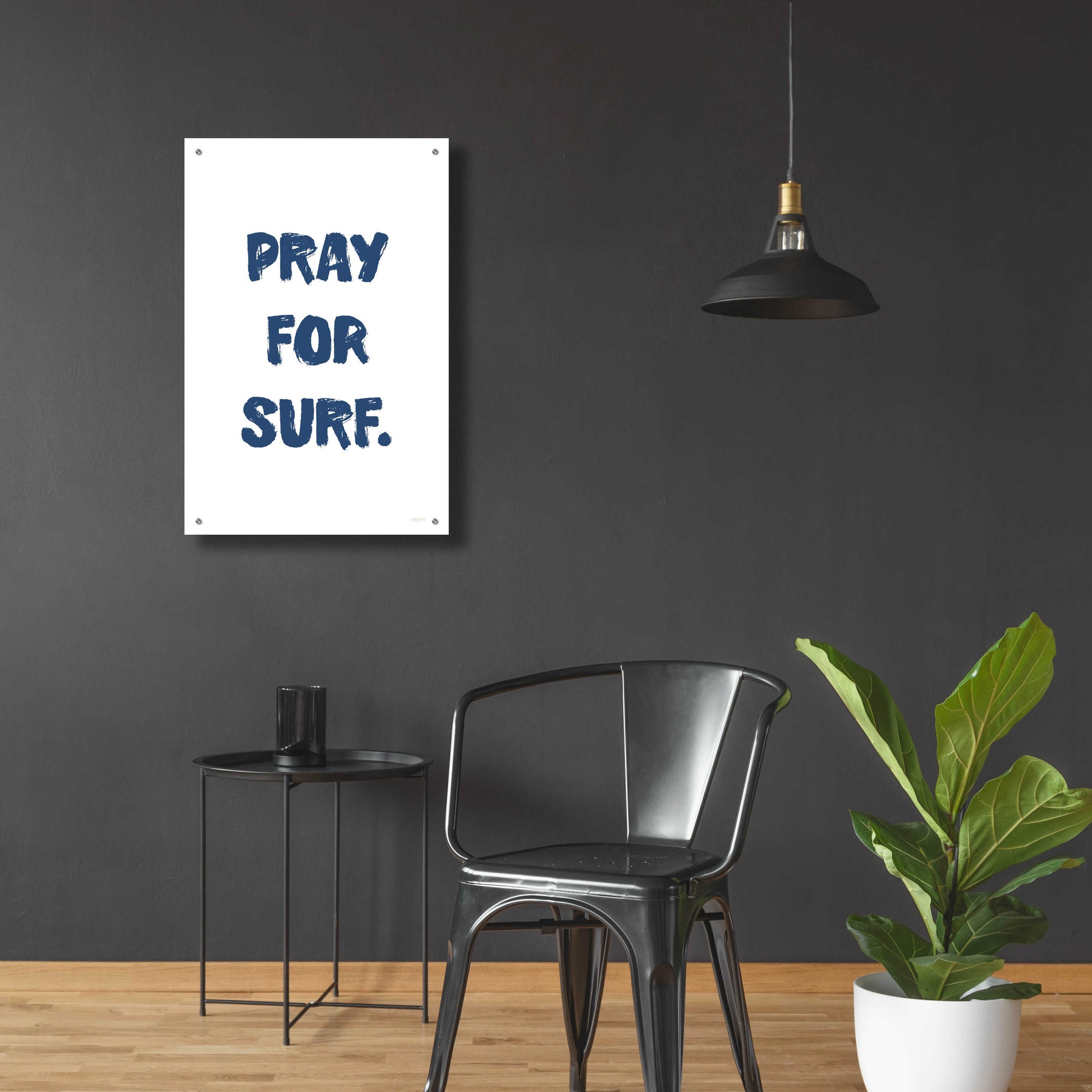 Epic Art 'Pray For Surf' by Imperfect Dust, Acrylic Glass Wall Art,24x36