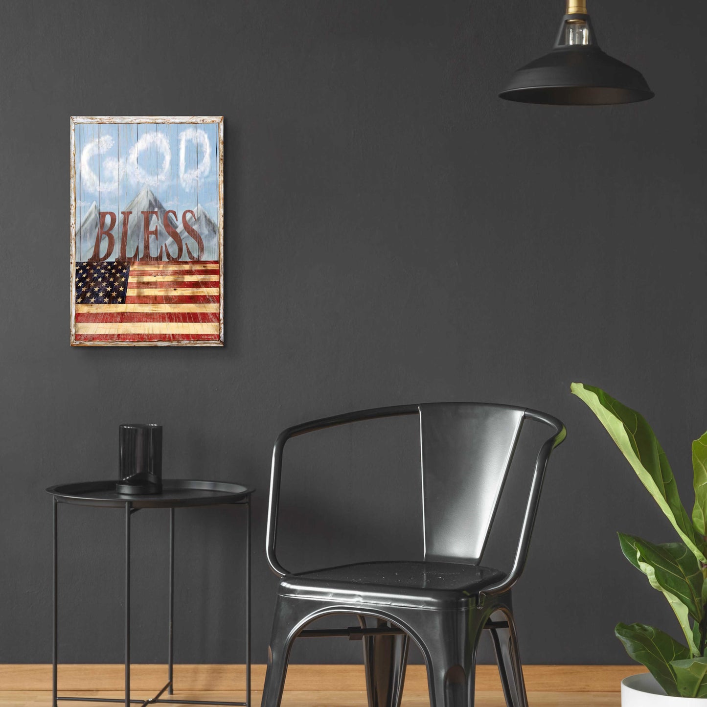 Epic Art 'God Bless America' by Ed Wargo, Acrylic Glass Wall Art,16x24