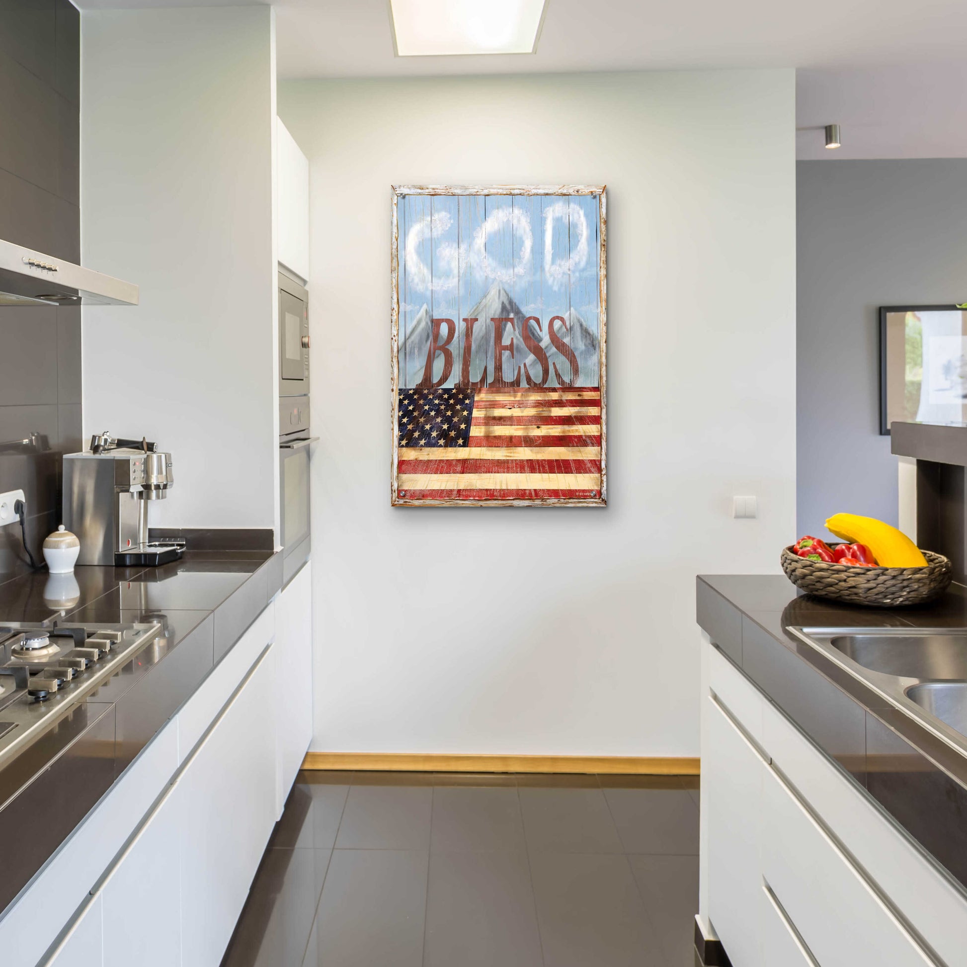 Epic Art 'God Bless America' by Ed Wargo, Acrylic Glass Wall Art,24x36