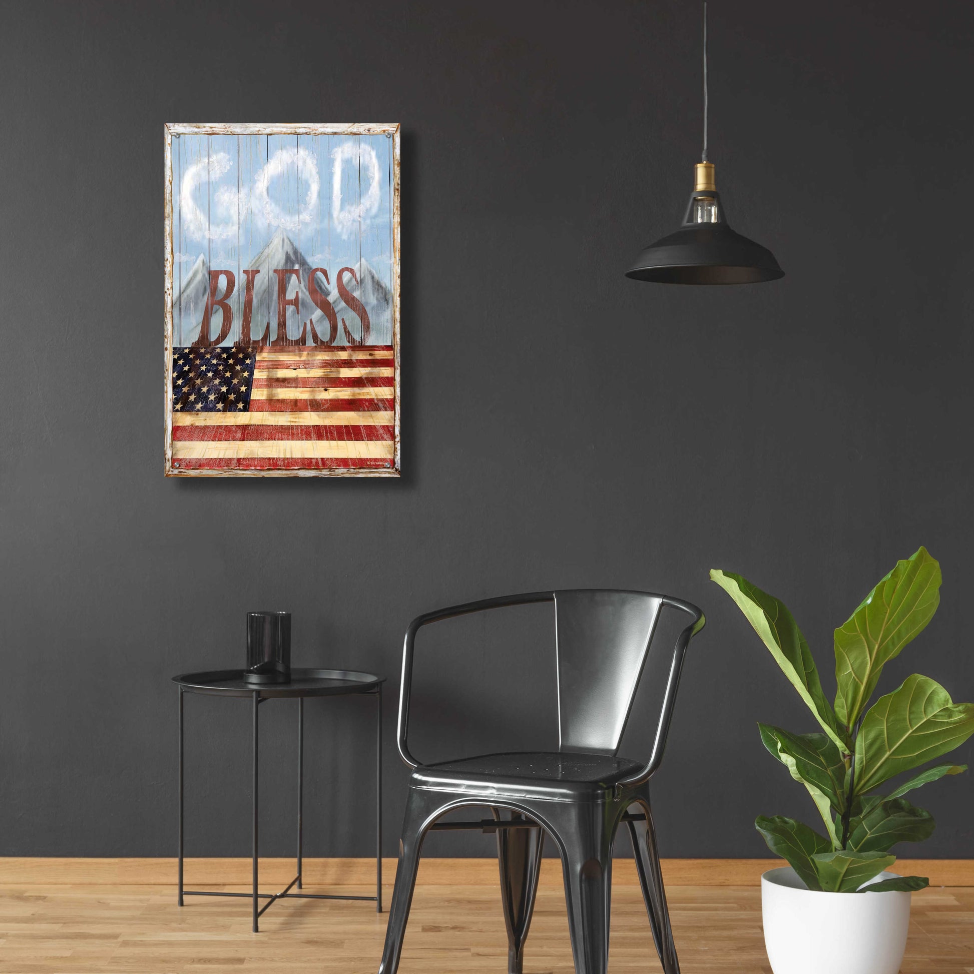 Epic Art 'God Bless America' by Ed Wargo, Acrylic Glass Wall Art,24x36