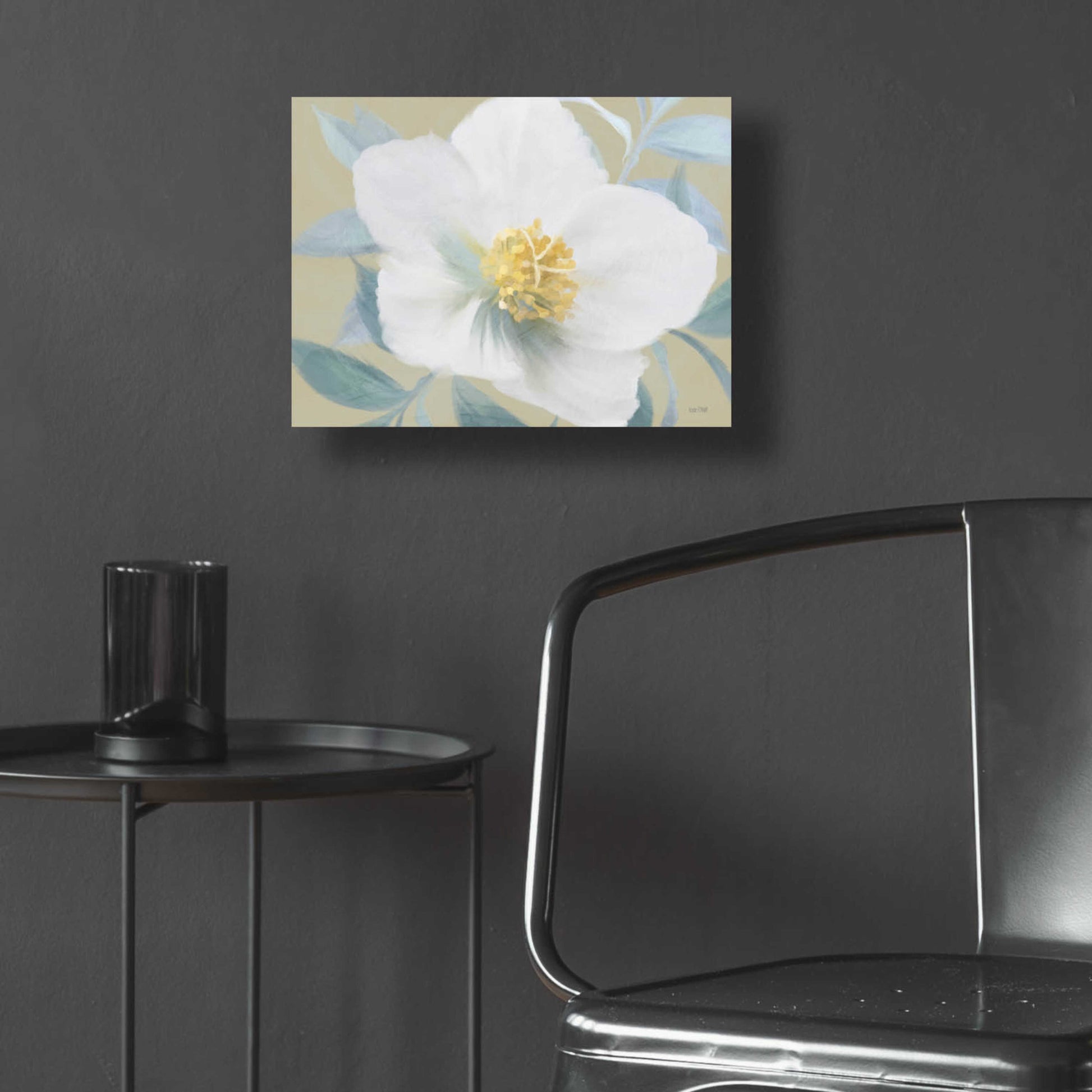 Epic Art 'Golden Bloom' by House Fenway, Acrylic Glass Wall Art,16x12