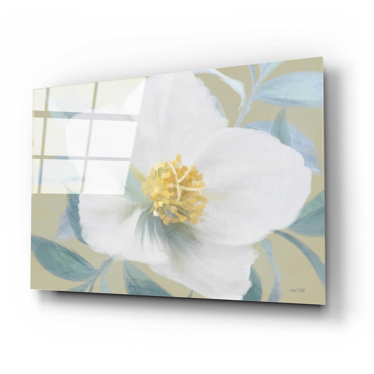 Epic Art 'Golden Bloom' by House Fenway, Acrylic Glass Wall Art,24x16