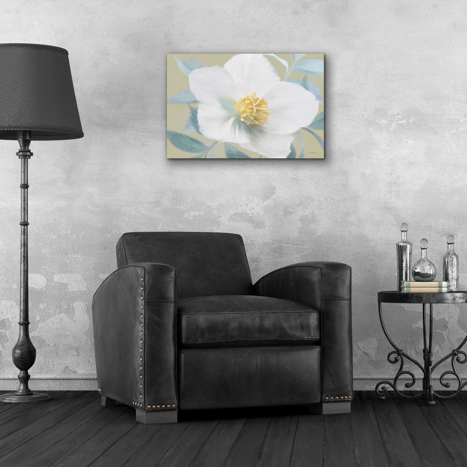 Epic Art 'Golden Bloom' by House Fenway, Acrylic Glass Wall Art,24x16