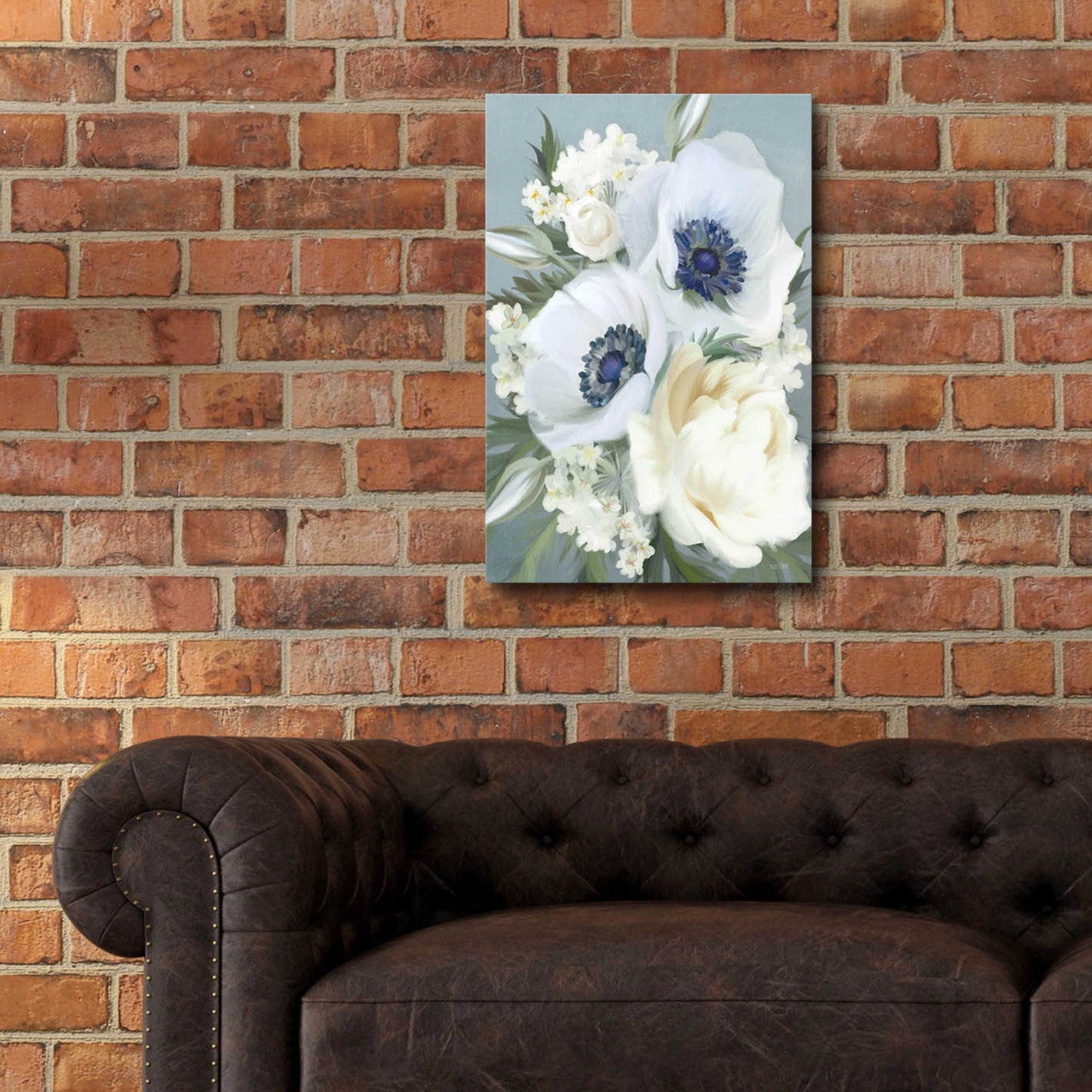 Epic Art 'Anemones in Blue III' by House Fenway, Acrylic Glass Wall Art,16x24