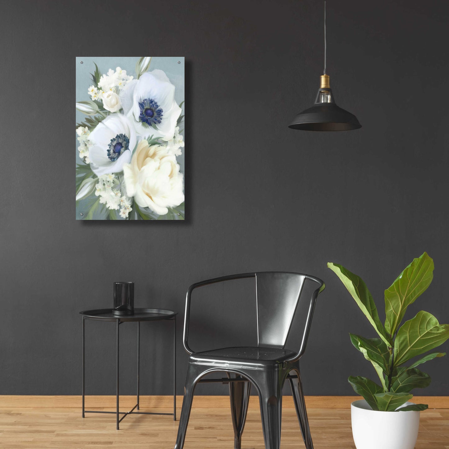 Epic Art 'Anemones in Blue III' by House Fenway, Acrylic Glass Wall Art,24x36